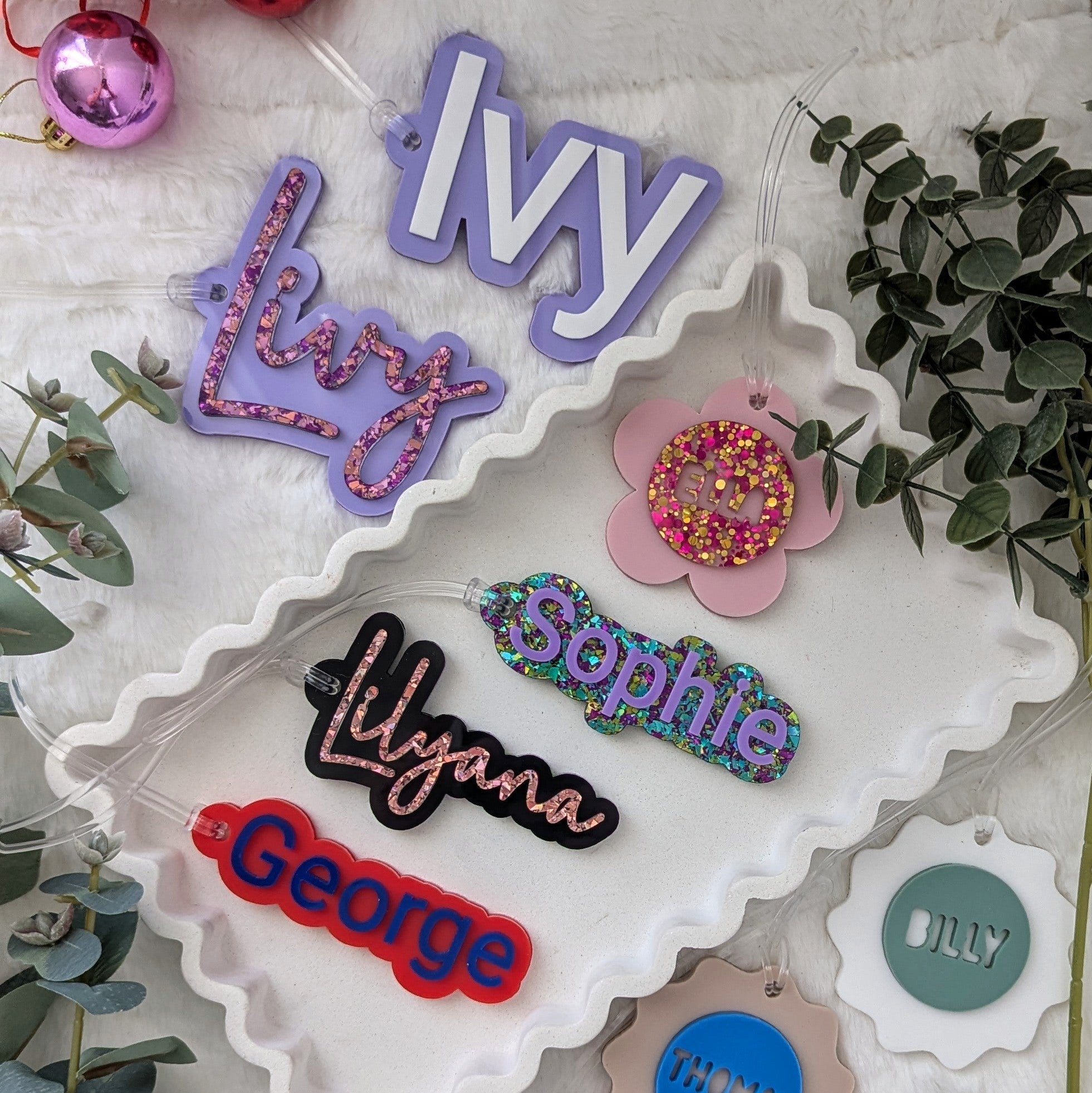 Name Bag Tag - Print Font