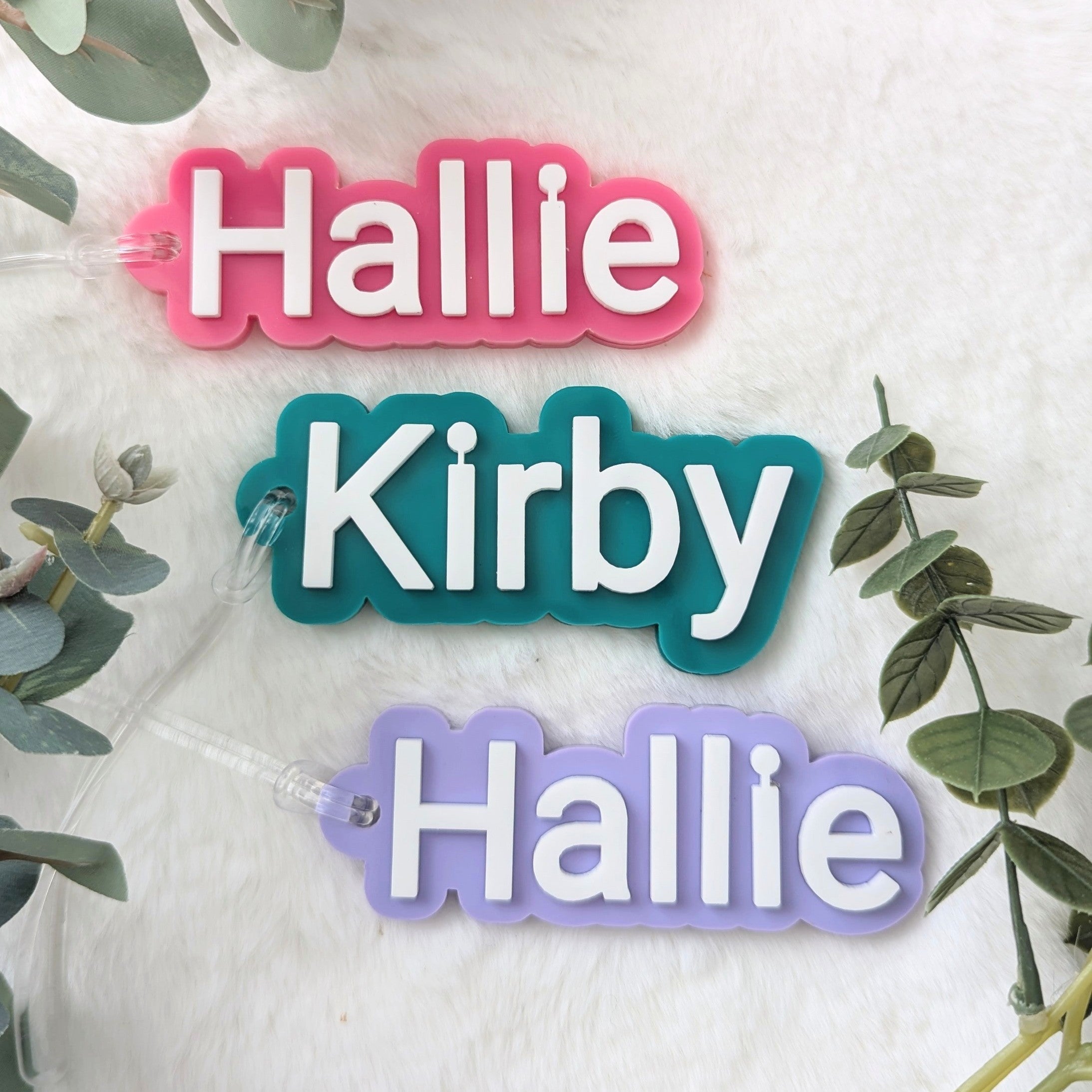 Name Bag Tag - Print Font