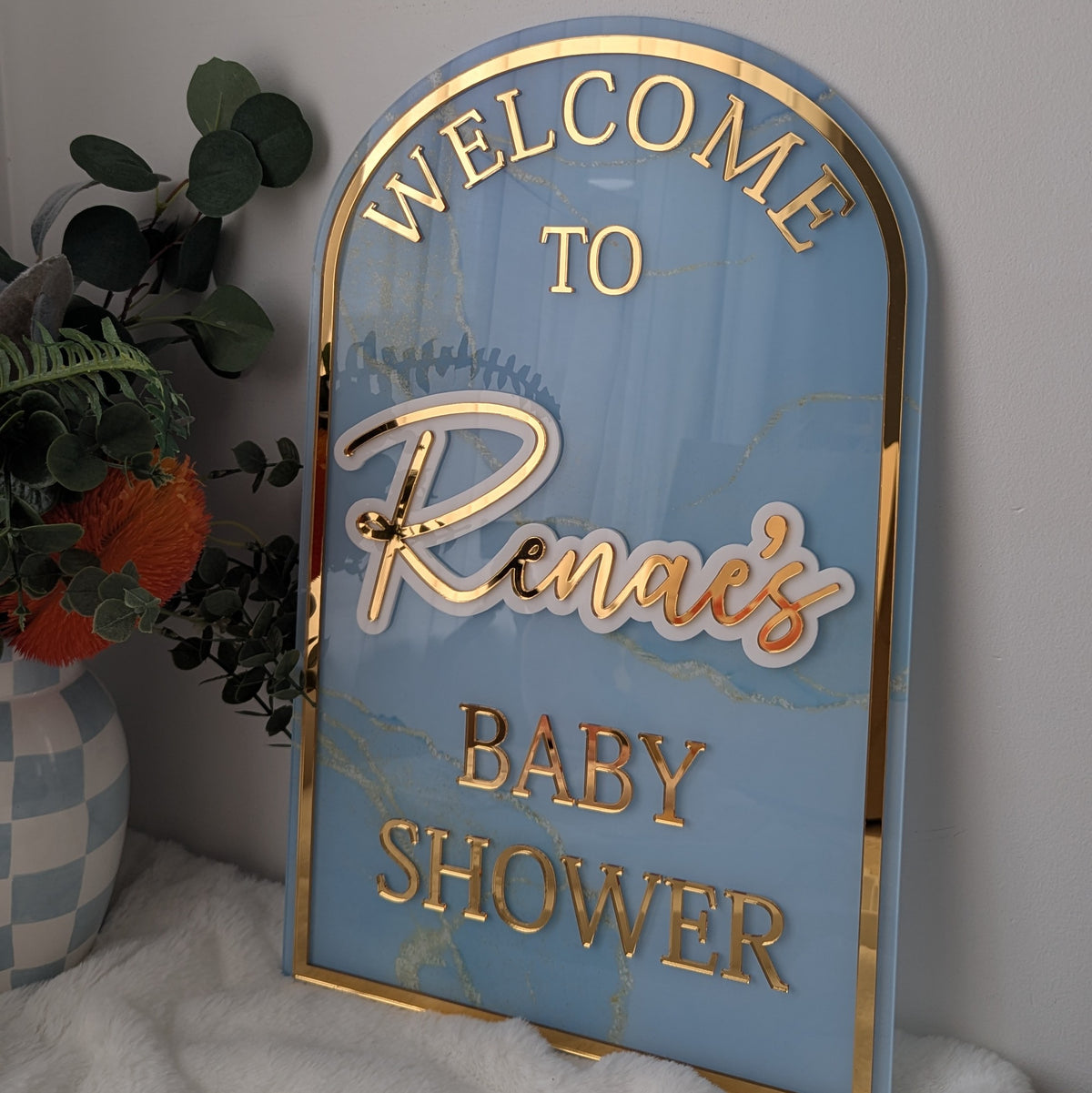 Welcome Sign - Watercolour Arch