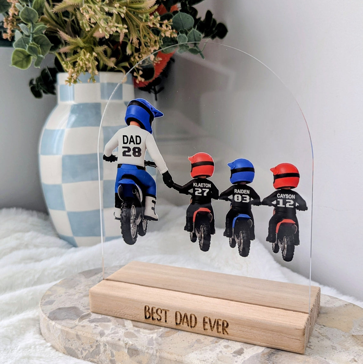 Build Your Dirt Bike Family Plaque