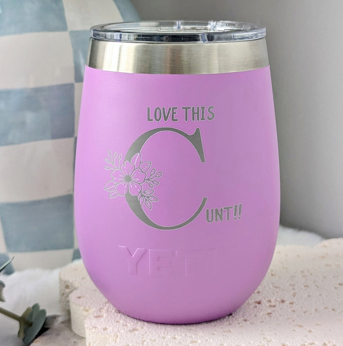 BYO Bottle Engraving Service - Floral Alphabet