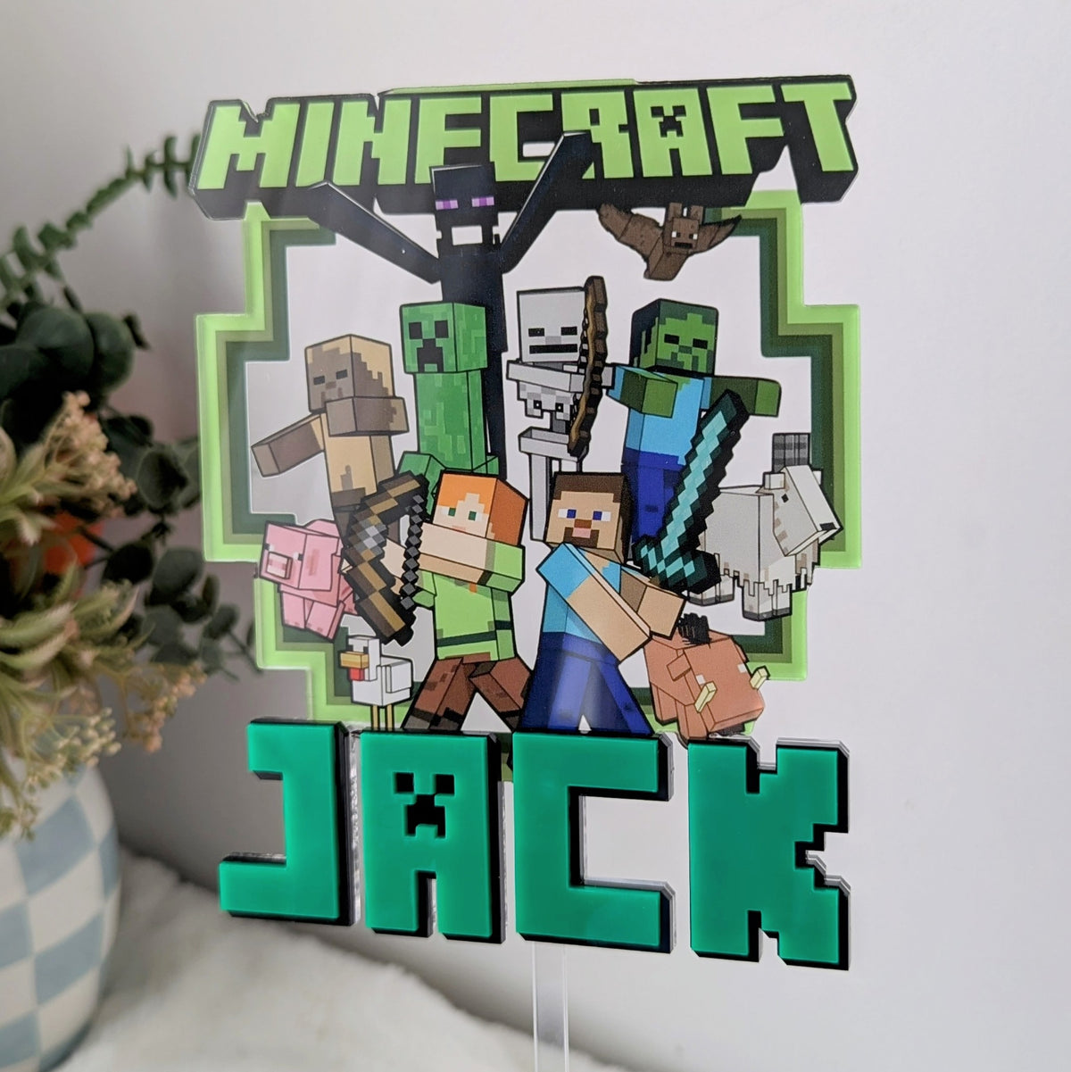 Another Minecraft Cake Topper