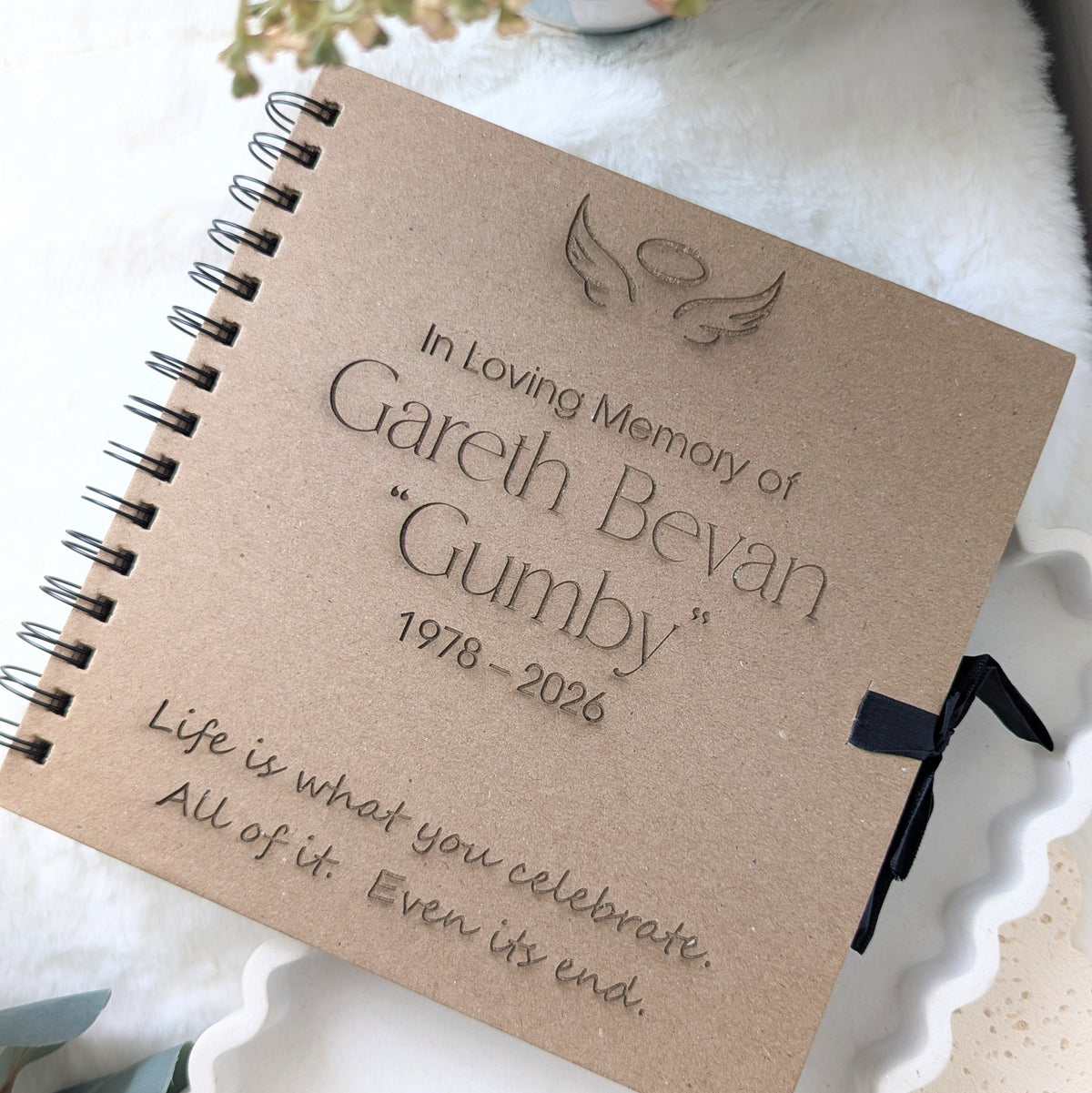 In Memory of Guest Book Keepsake