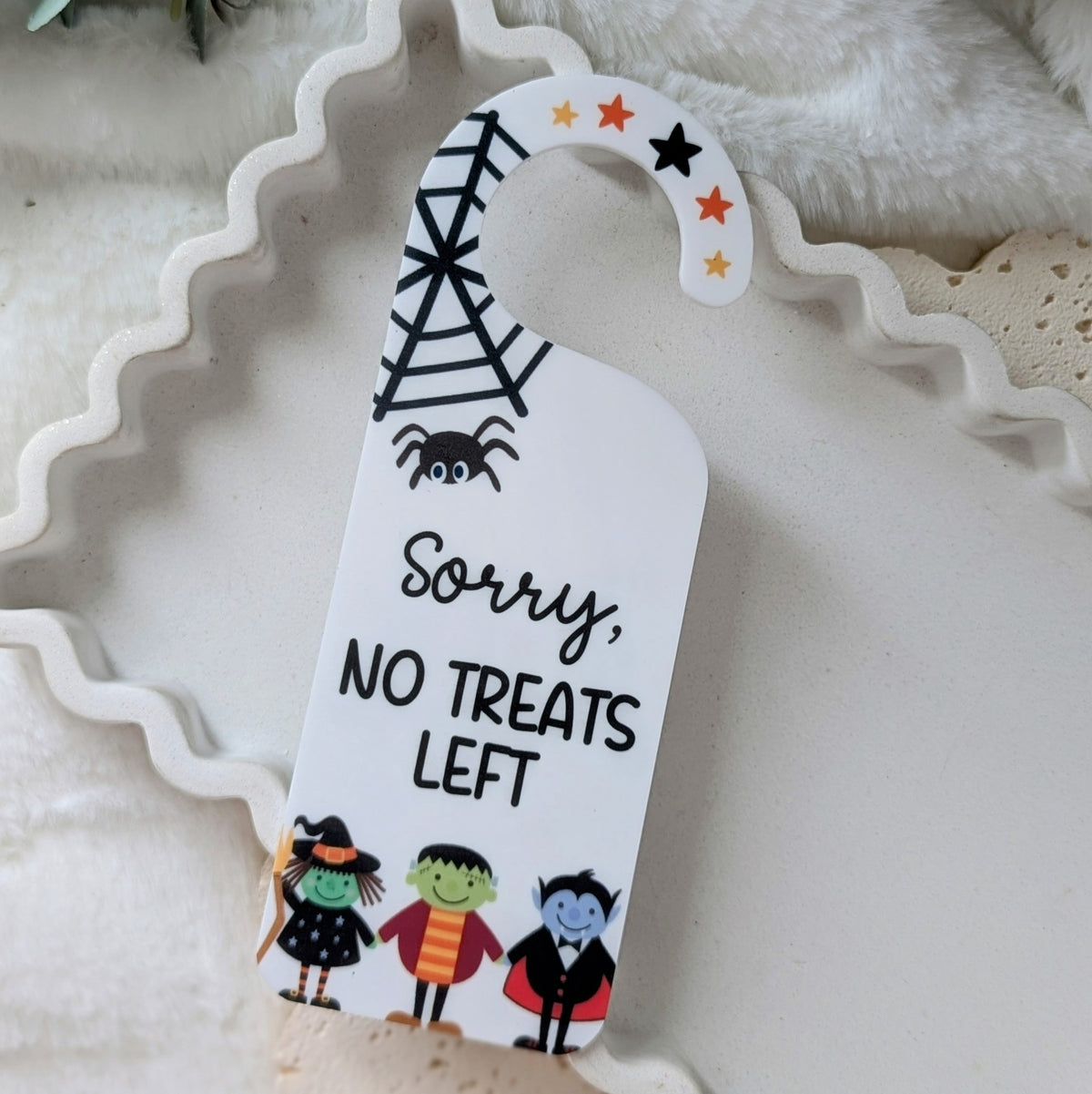 Halloween Double Sided Door Handle Sign - Monsters