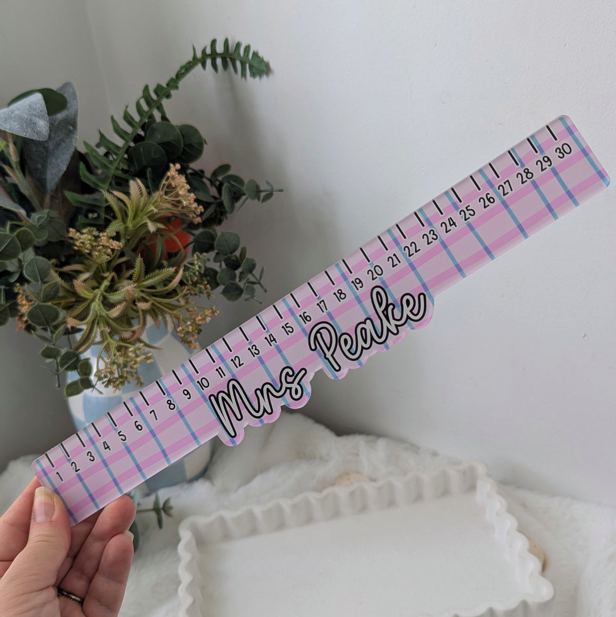 Personalised Ruler or Teachers Door Sign