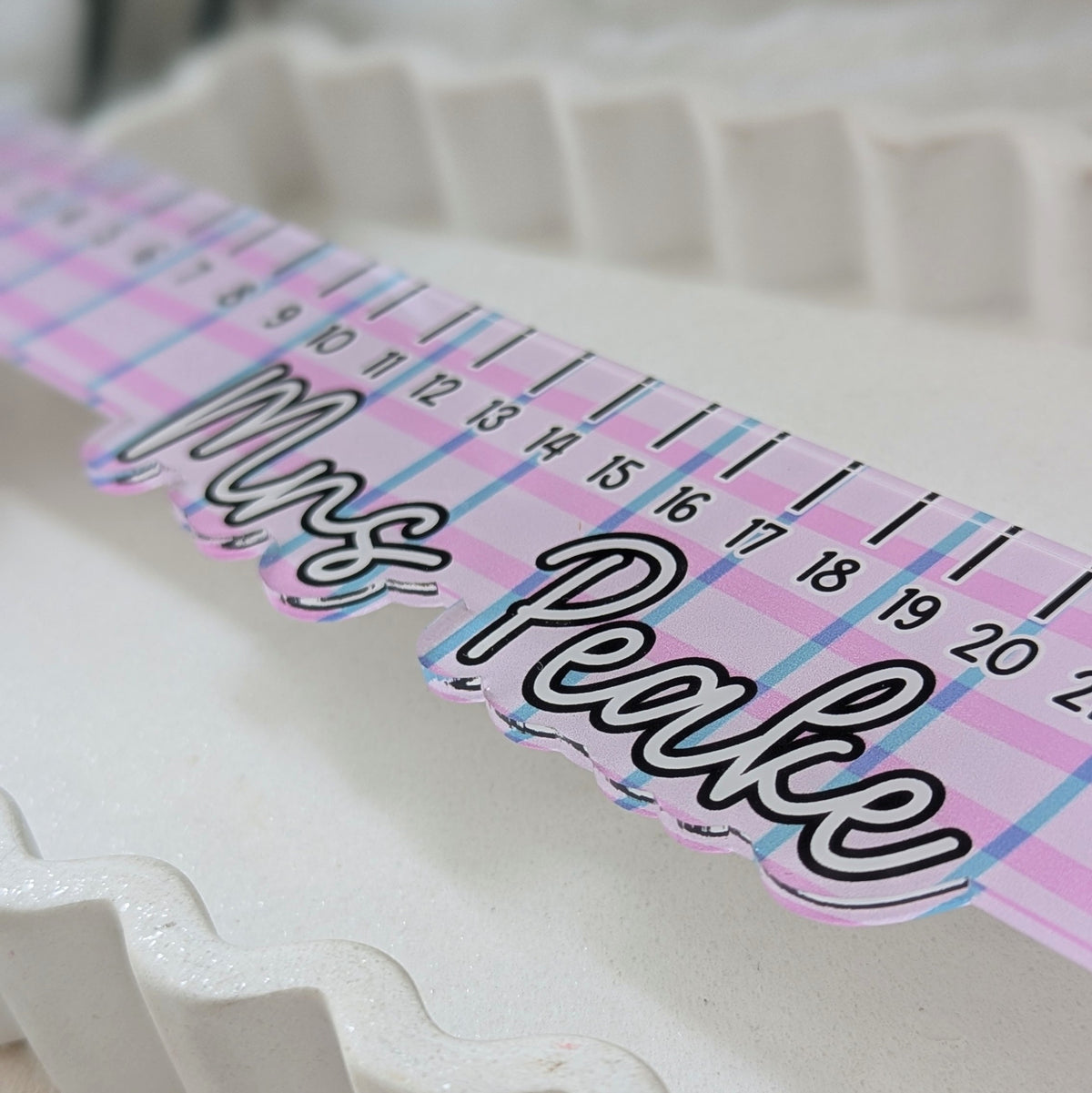 Personalised Ruler or Teachers Door Sign