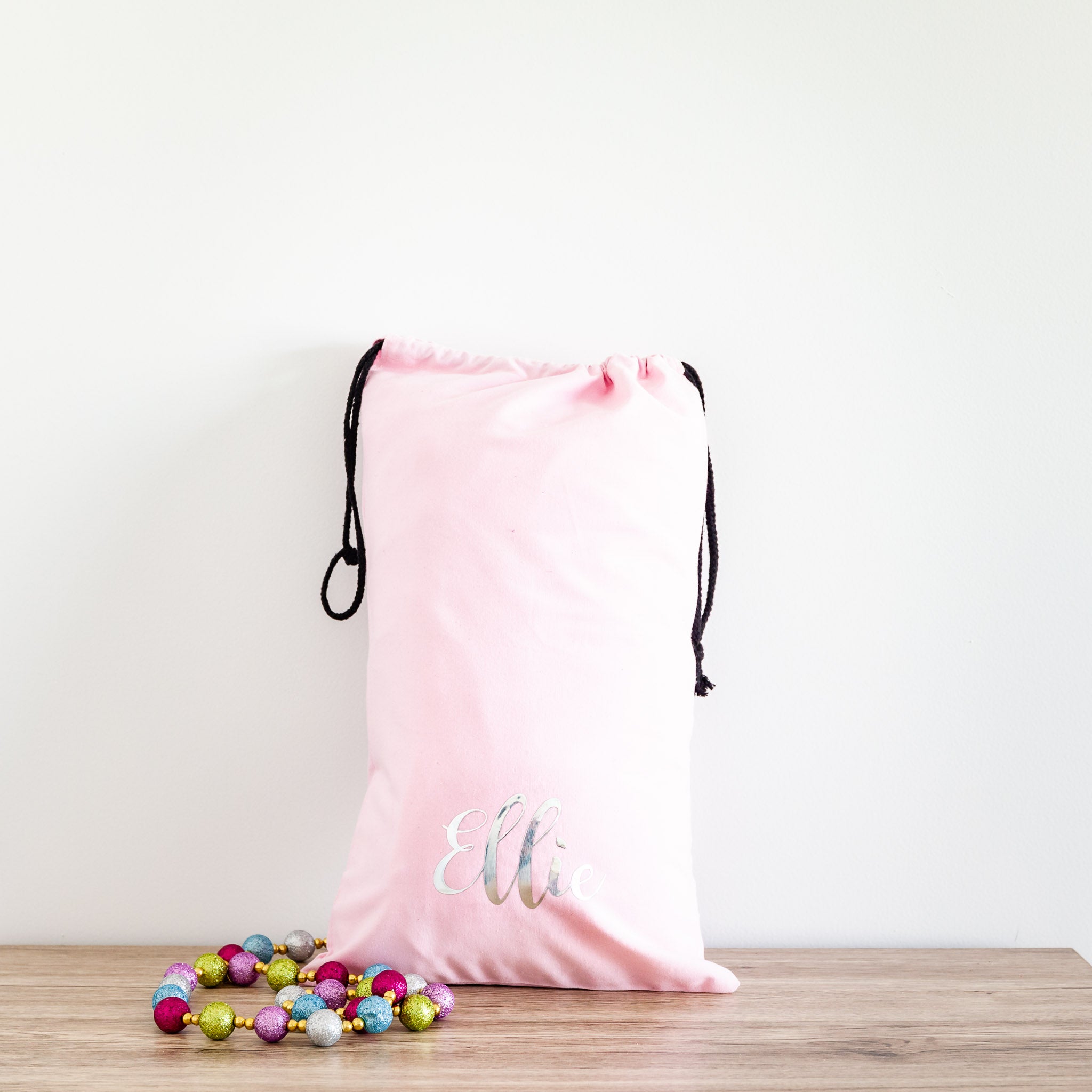 Fabric Santa Sack with Tag - PLD