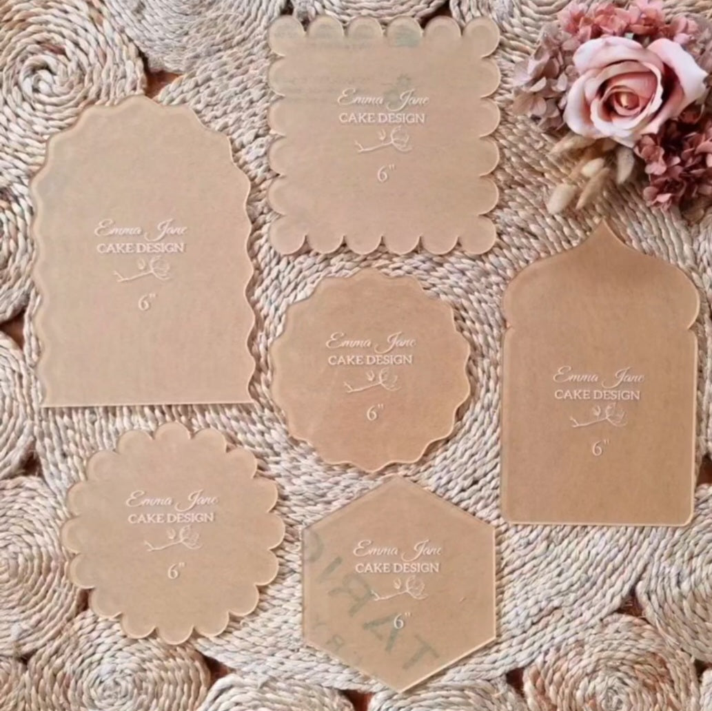 Oriental Arch Cake Guide Boards