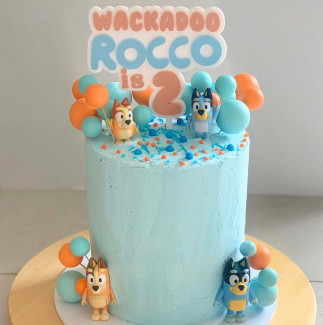 Bluey Text Cake Topper