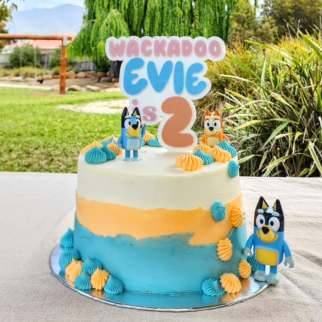 Bluey Wackadoo Cake Topper