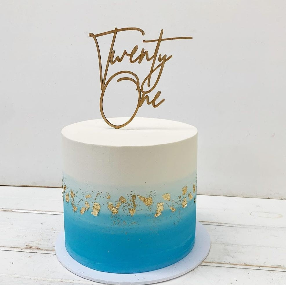 Twenty One Cake Topper
