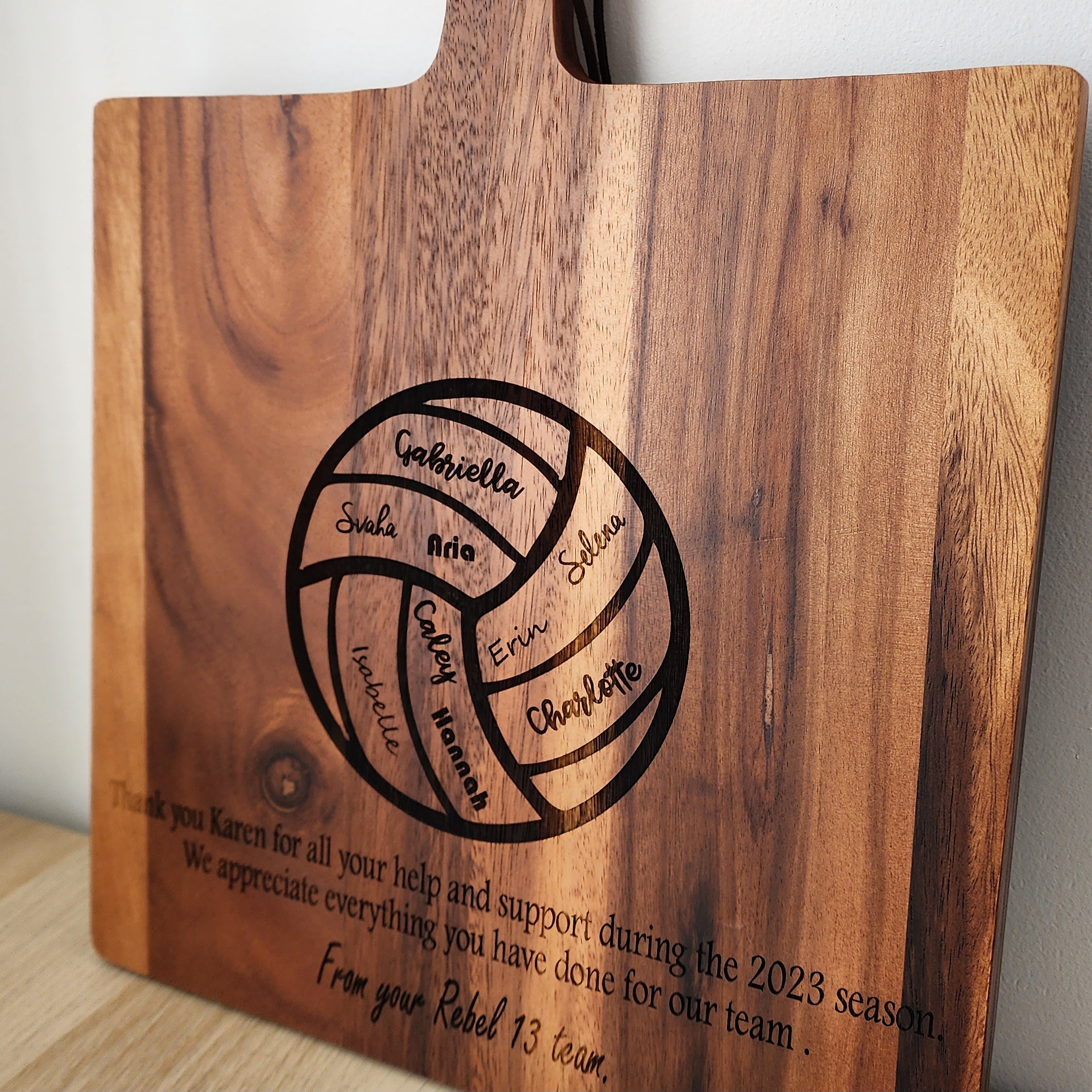 End of Year Coach Gift - Netball Paddle