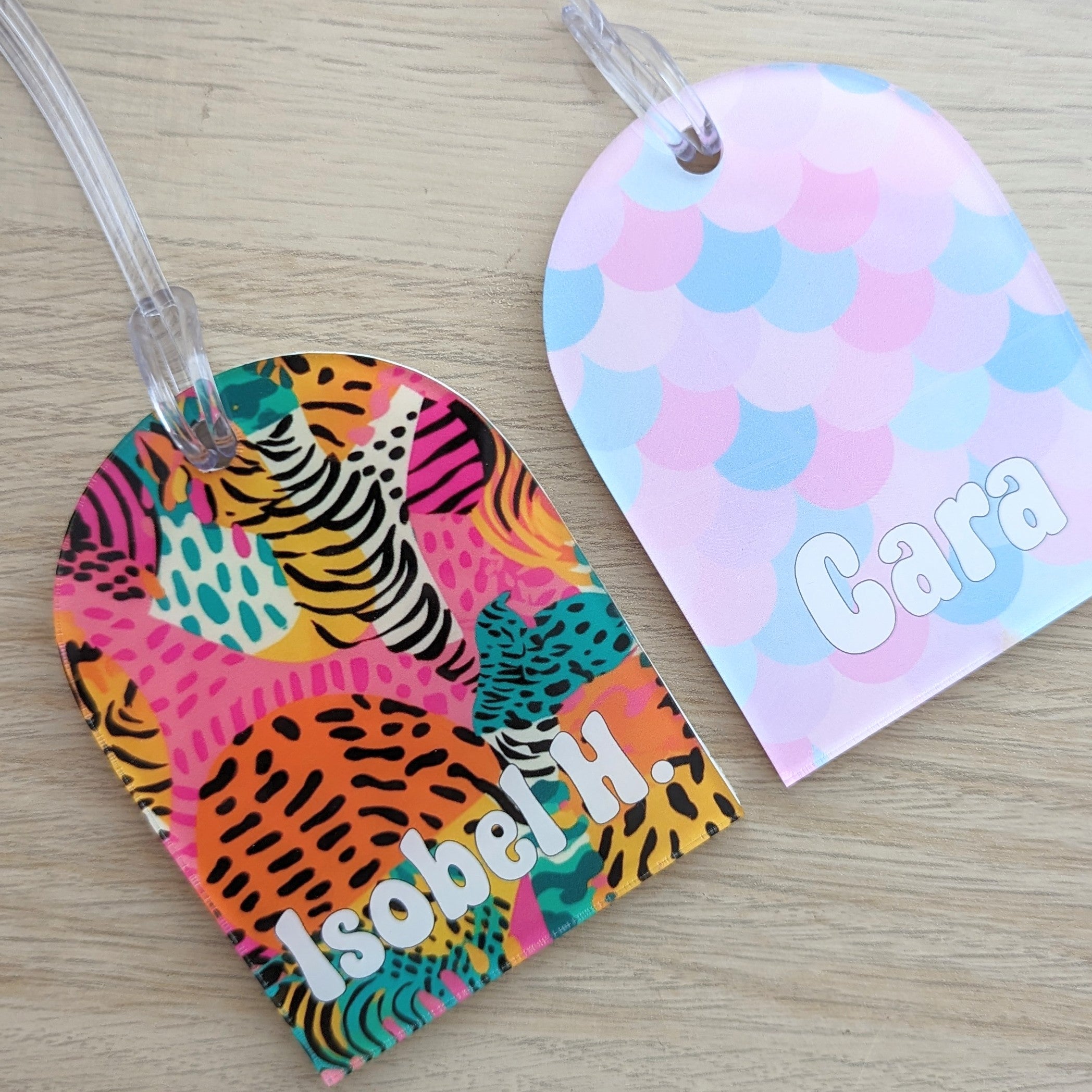 Printed Arch Acrylic Bag Tag