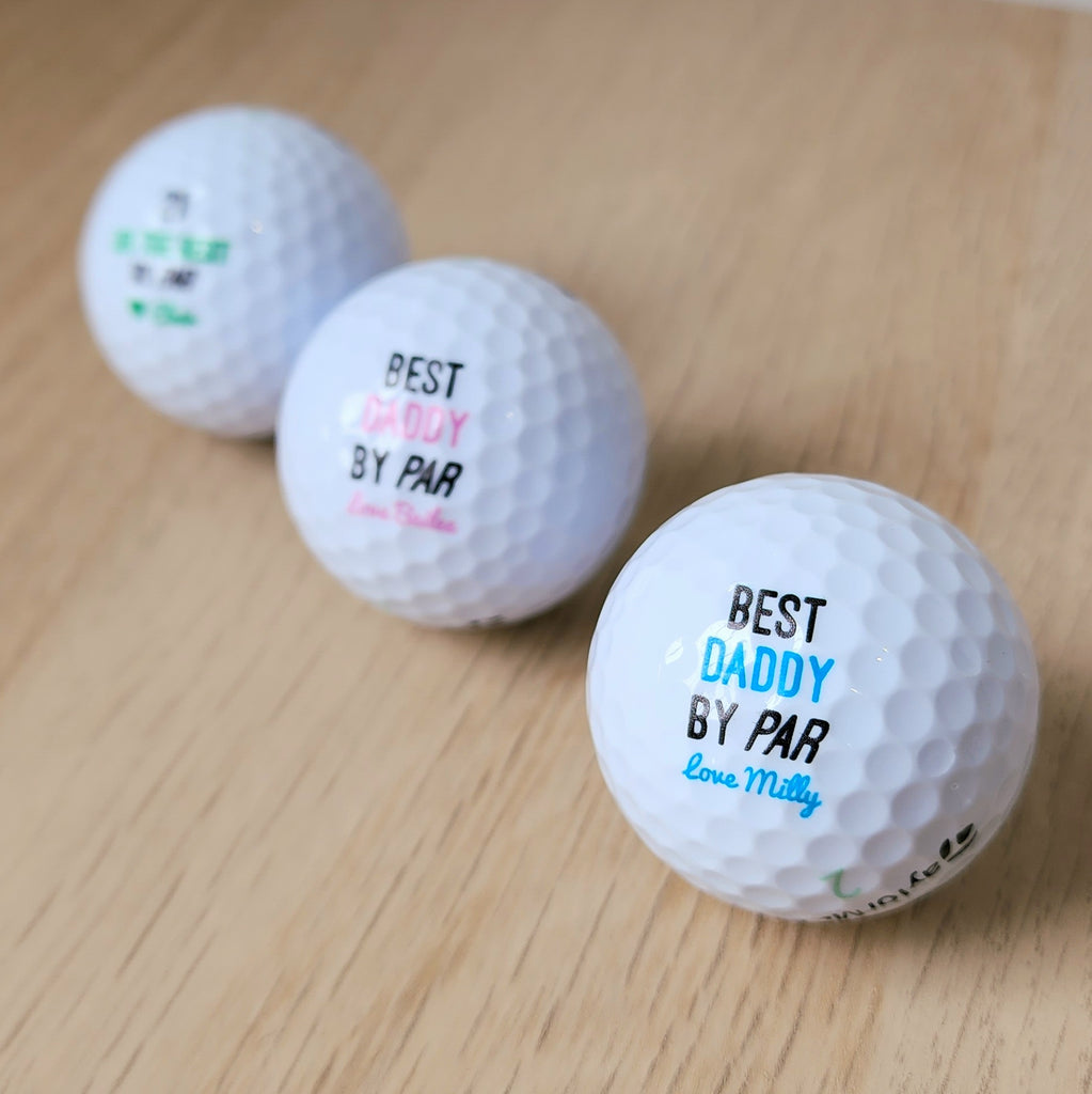 Personalised Golf Balls (set of 3) - By Par Design