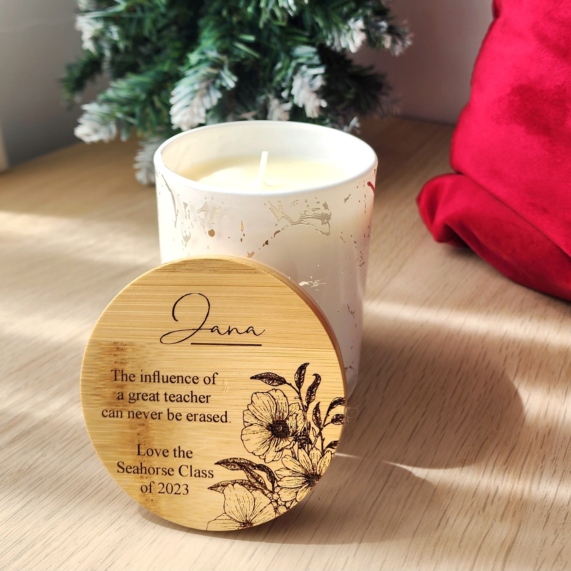 White Marble Soy Wax Candle