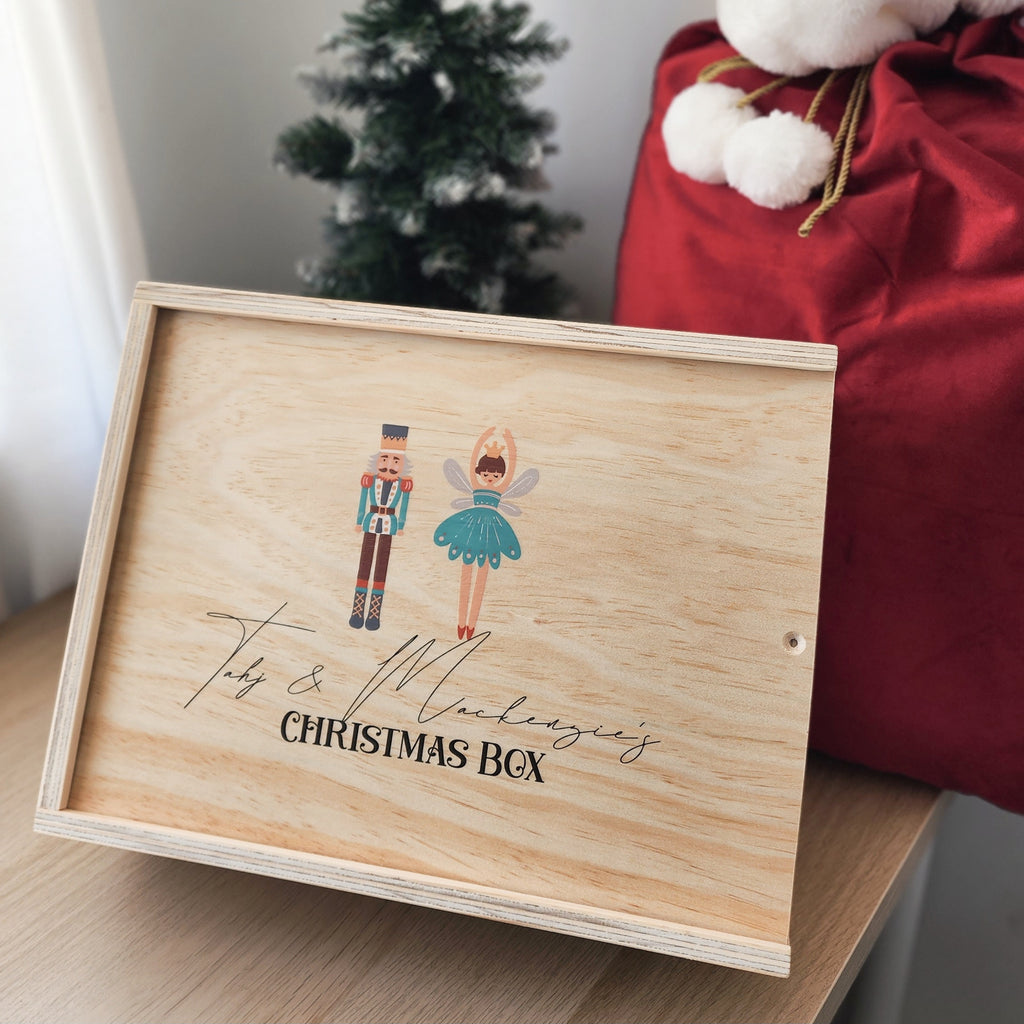 Nutcracker & Fairy Printed Christmas Box