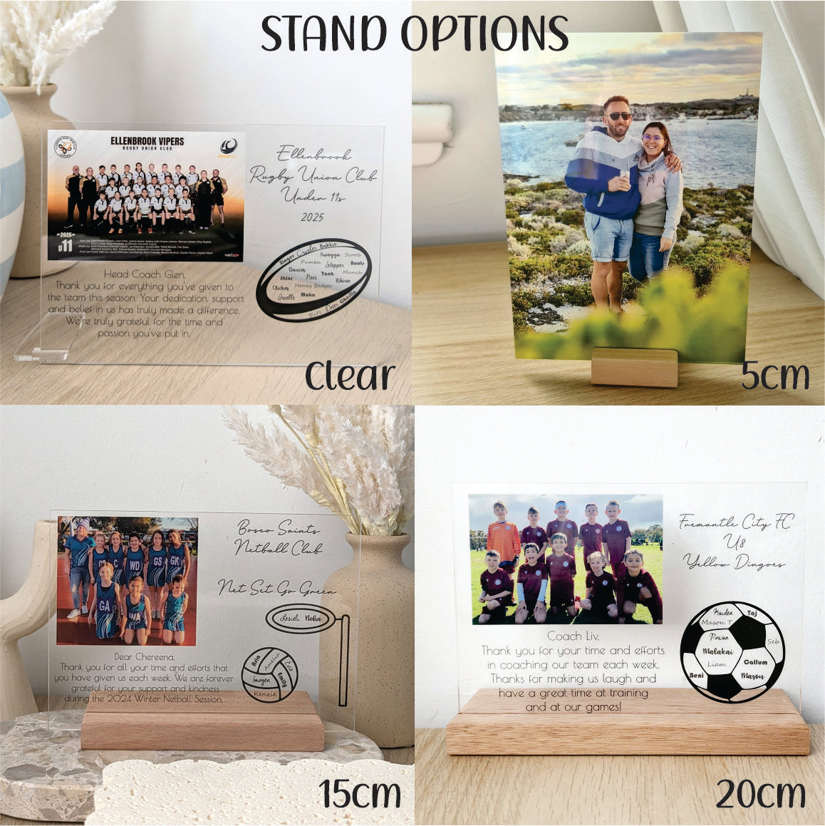 End of Year Coach Gift - Hockey Photo Plaque