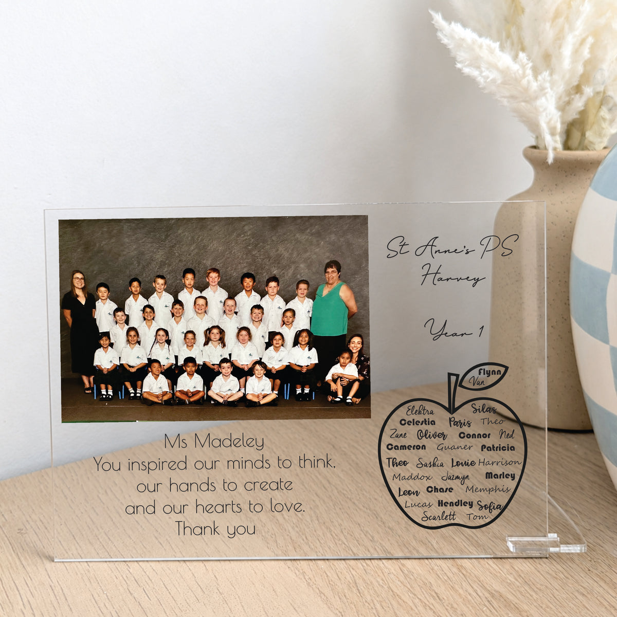 End of Year Coach Gift - Teachers Photo Plaque