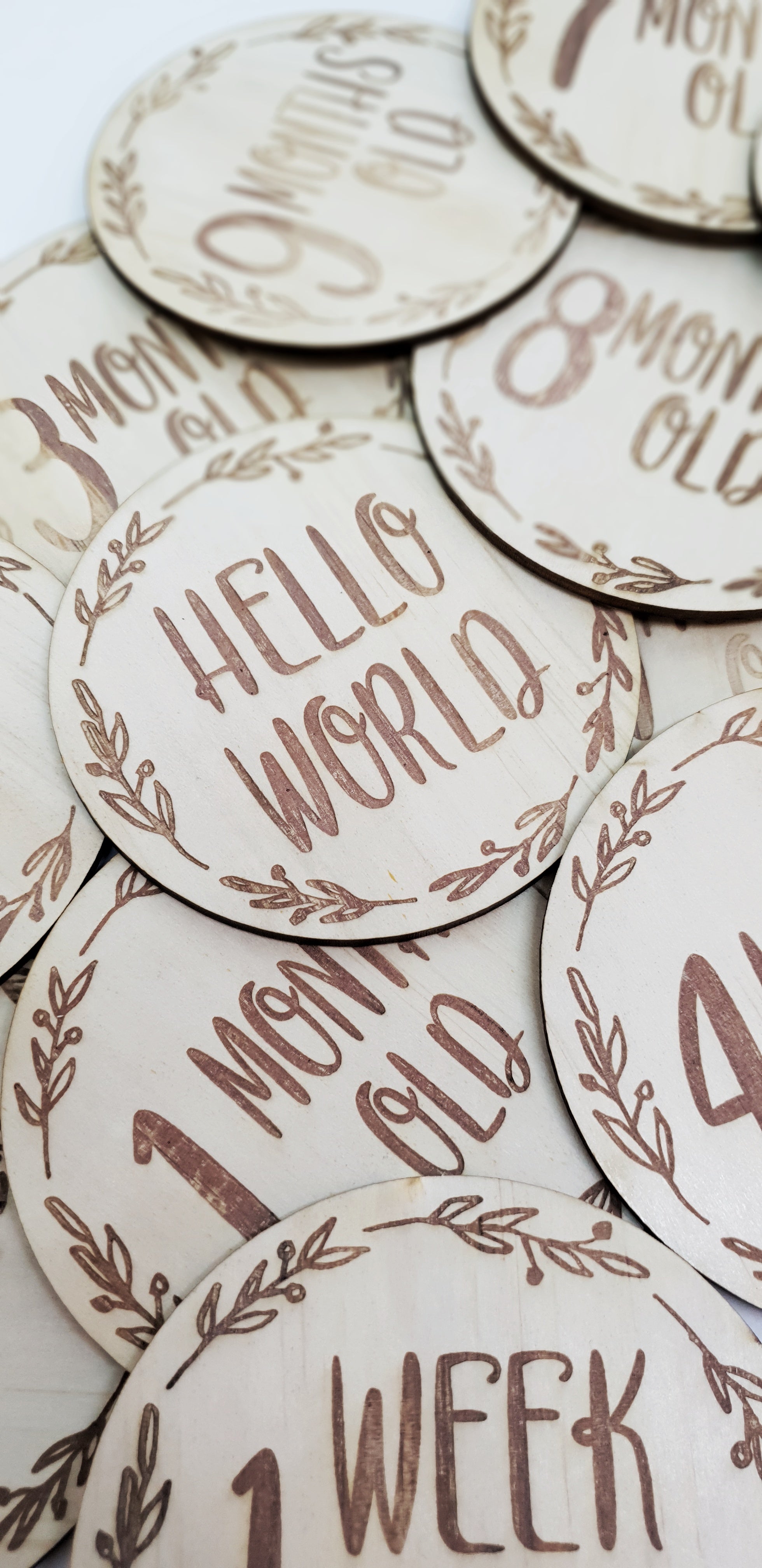 Wreath Milestone Discs - Baby Sets