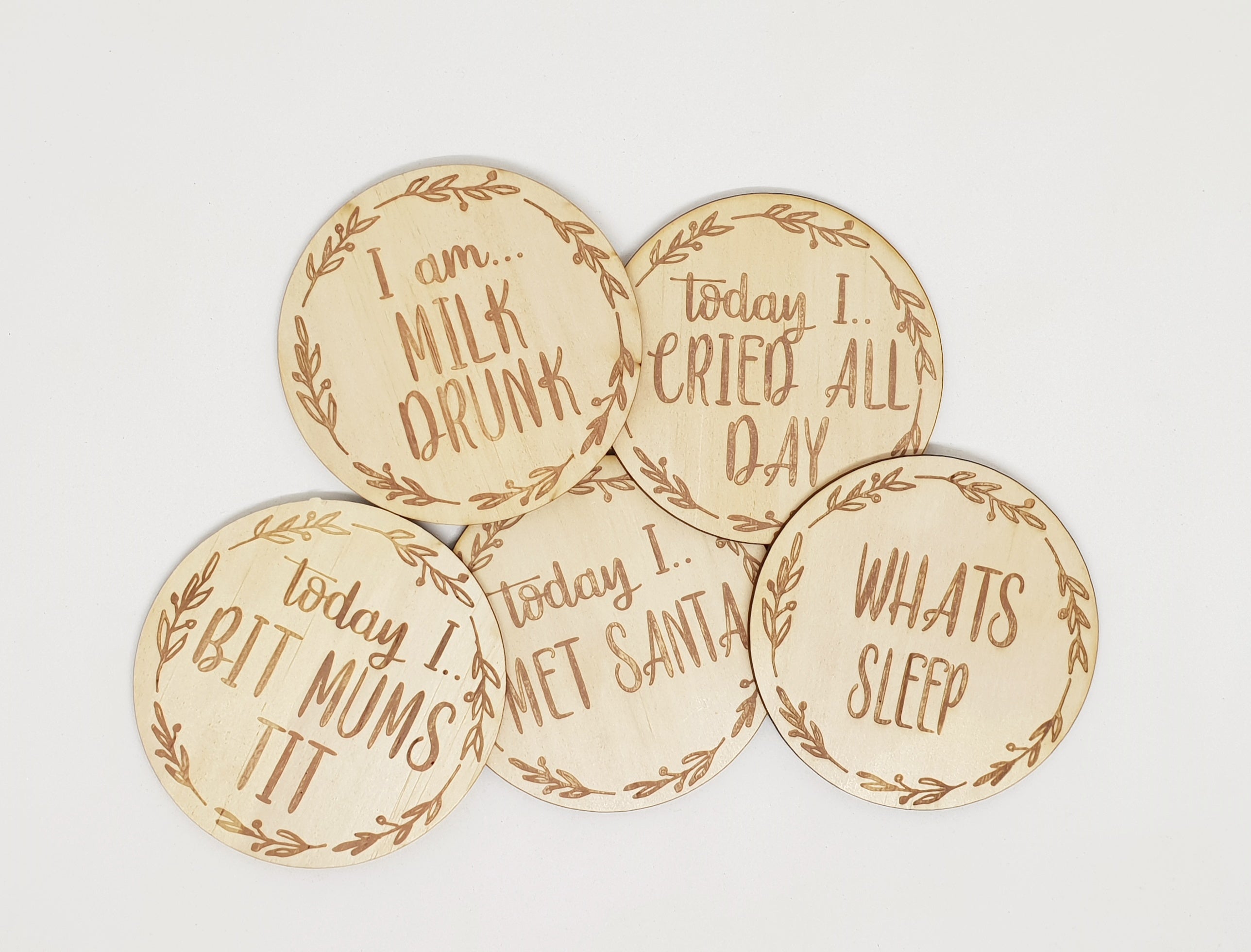 Wreath Milestone Discs - Baby Sets