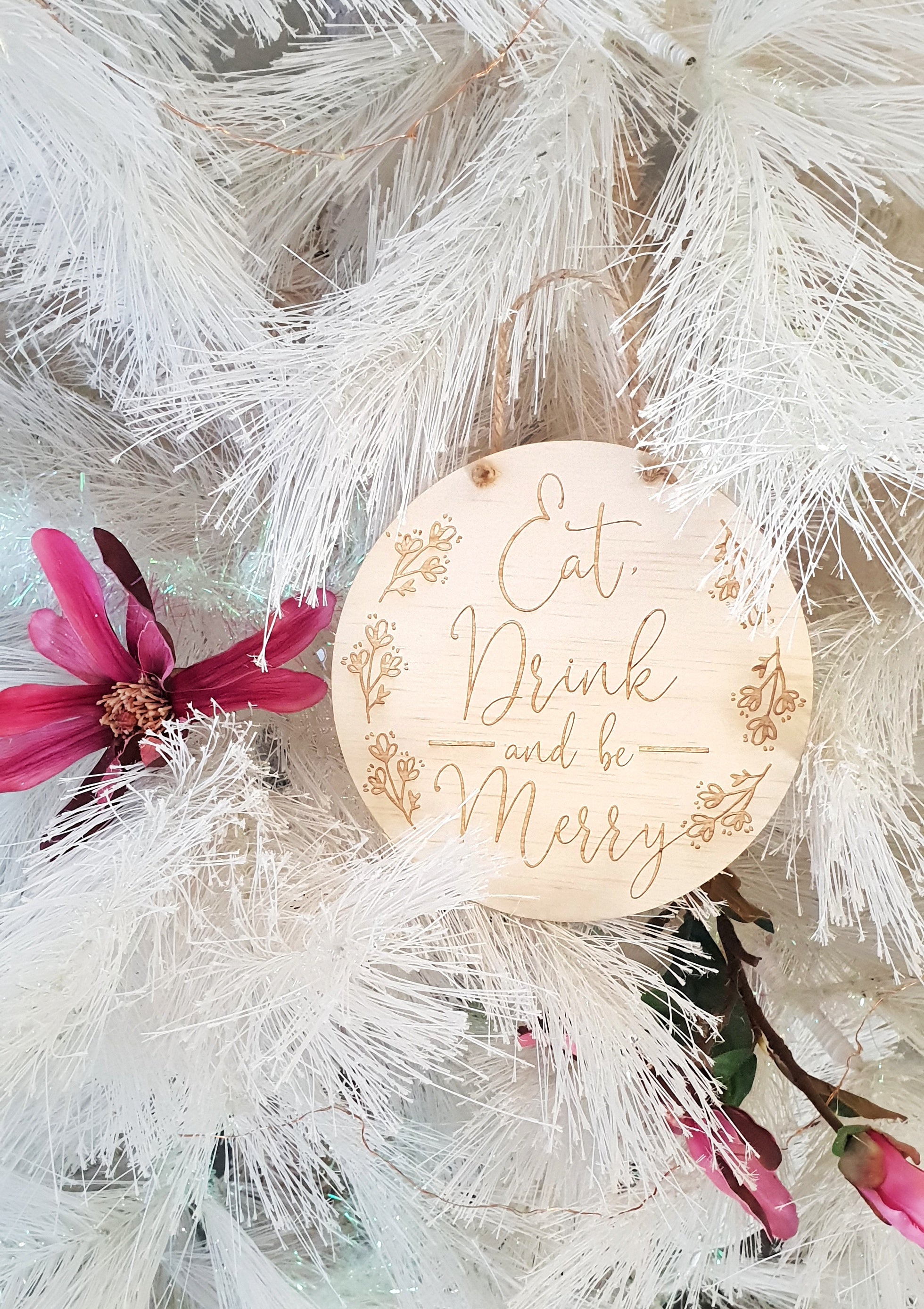 Eat, Drink & be Merry Christmas Sign