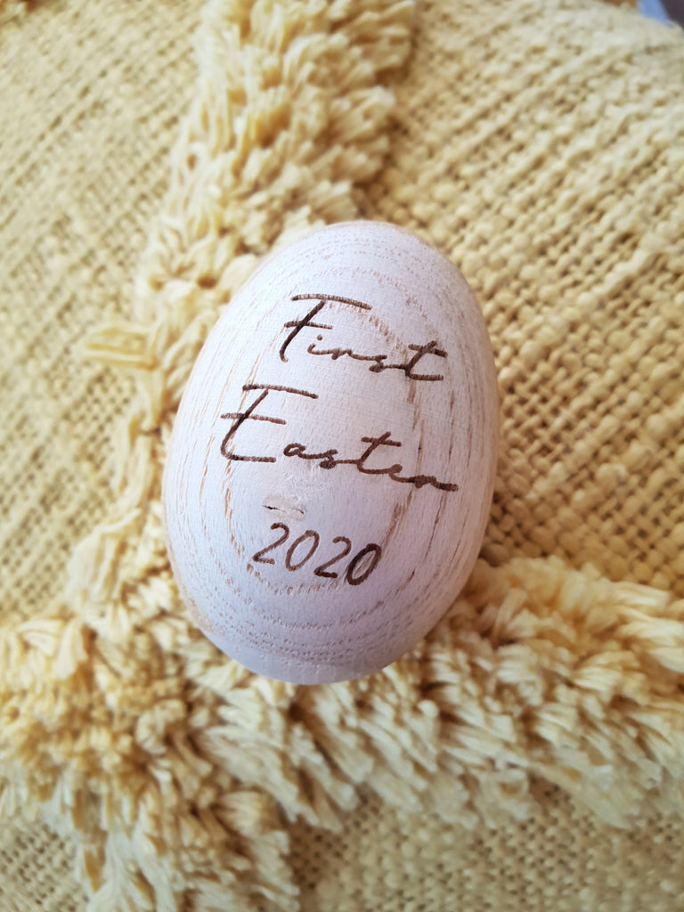 Wooden Shaker Easter Egg