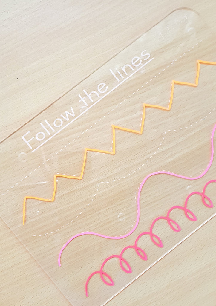 Trace & Wipe Board - Follow the lines