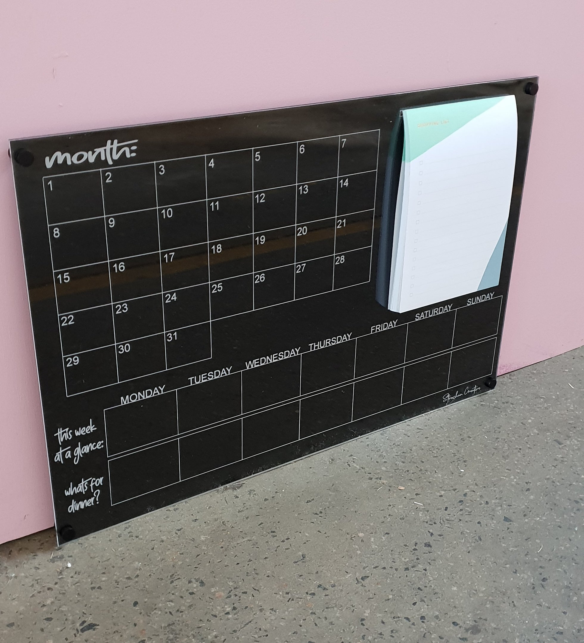 the DELUXE Wall Mounted Monthly Planners