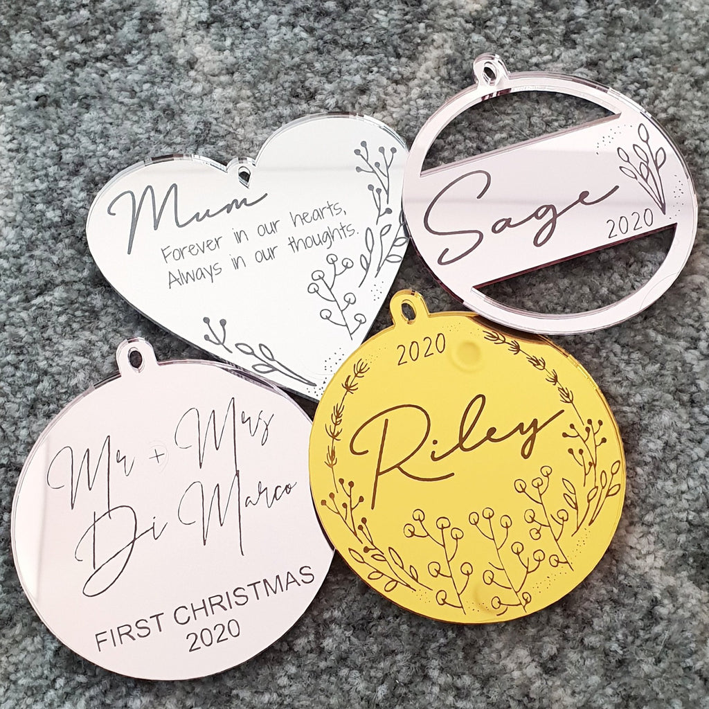 Personalised Christmas Bauble - Style #7