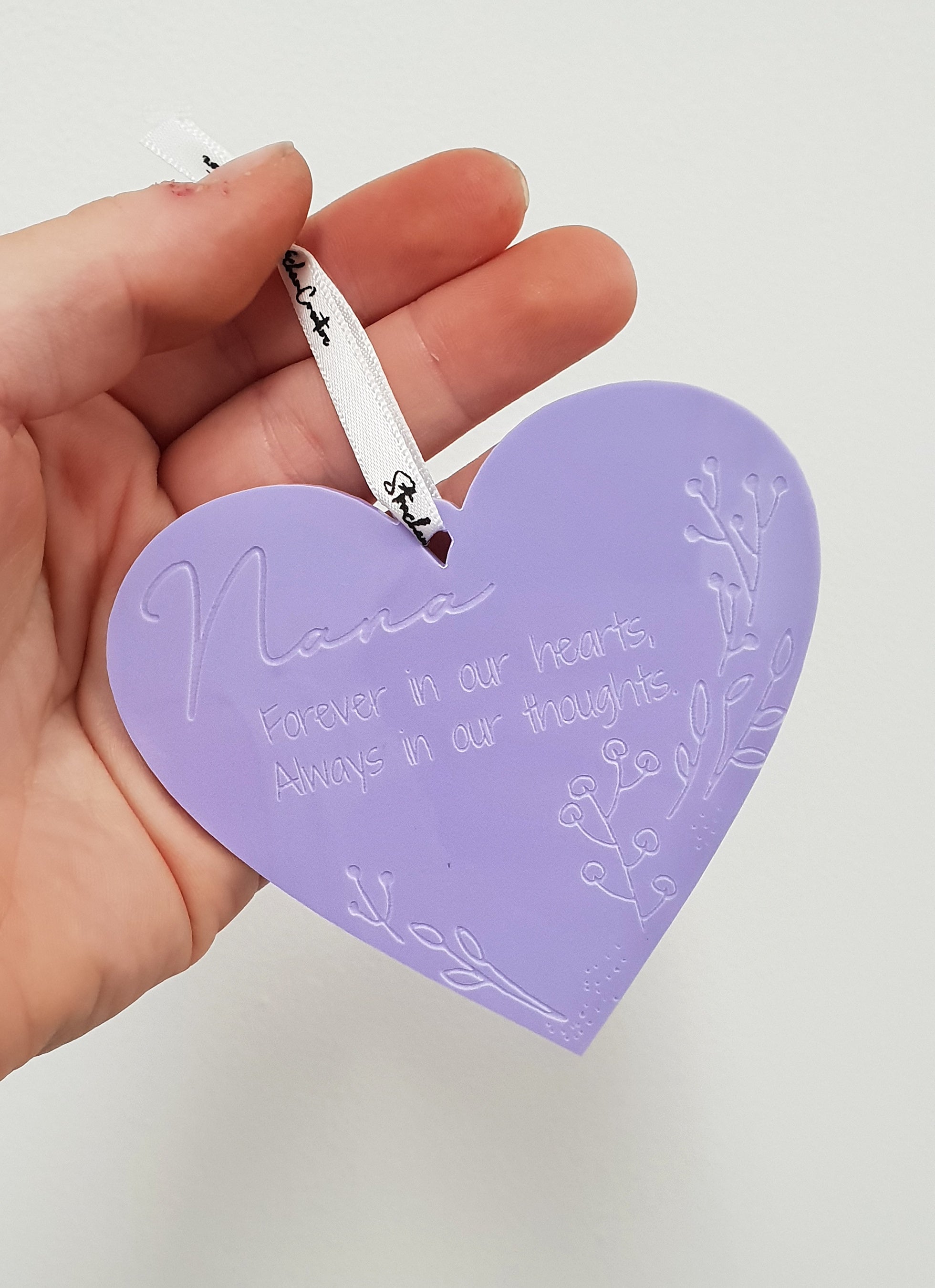 Memorial Heart Christmas Bauble