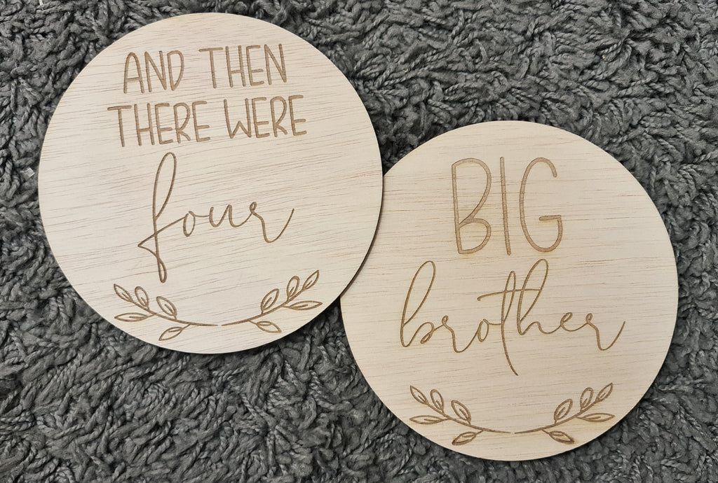 And Then There Were, Pregnancy Announcement Disc
