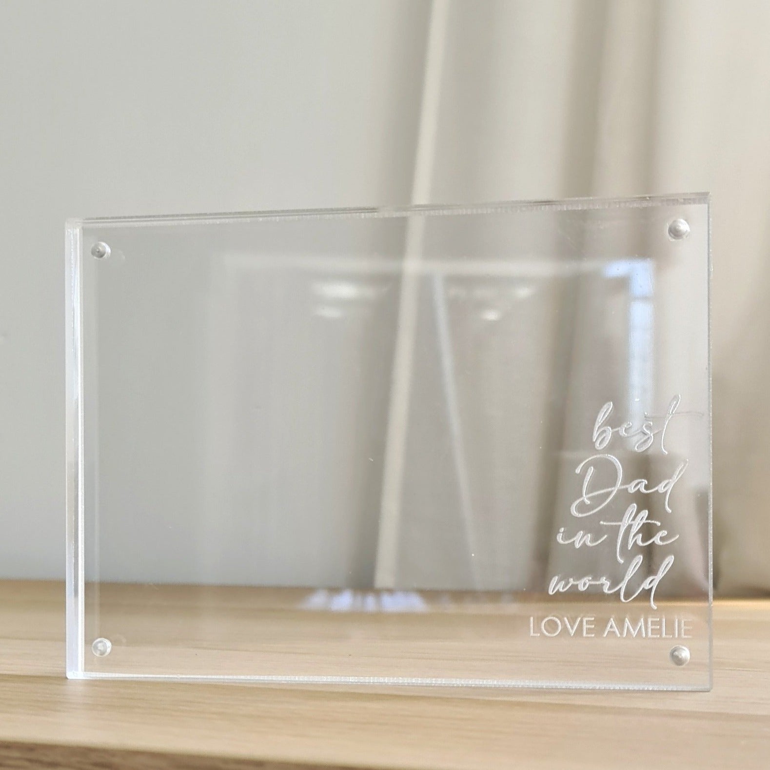 Empty Acrylic Photo Block - Best Ever Design