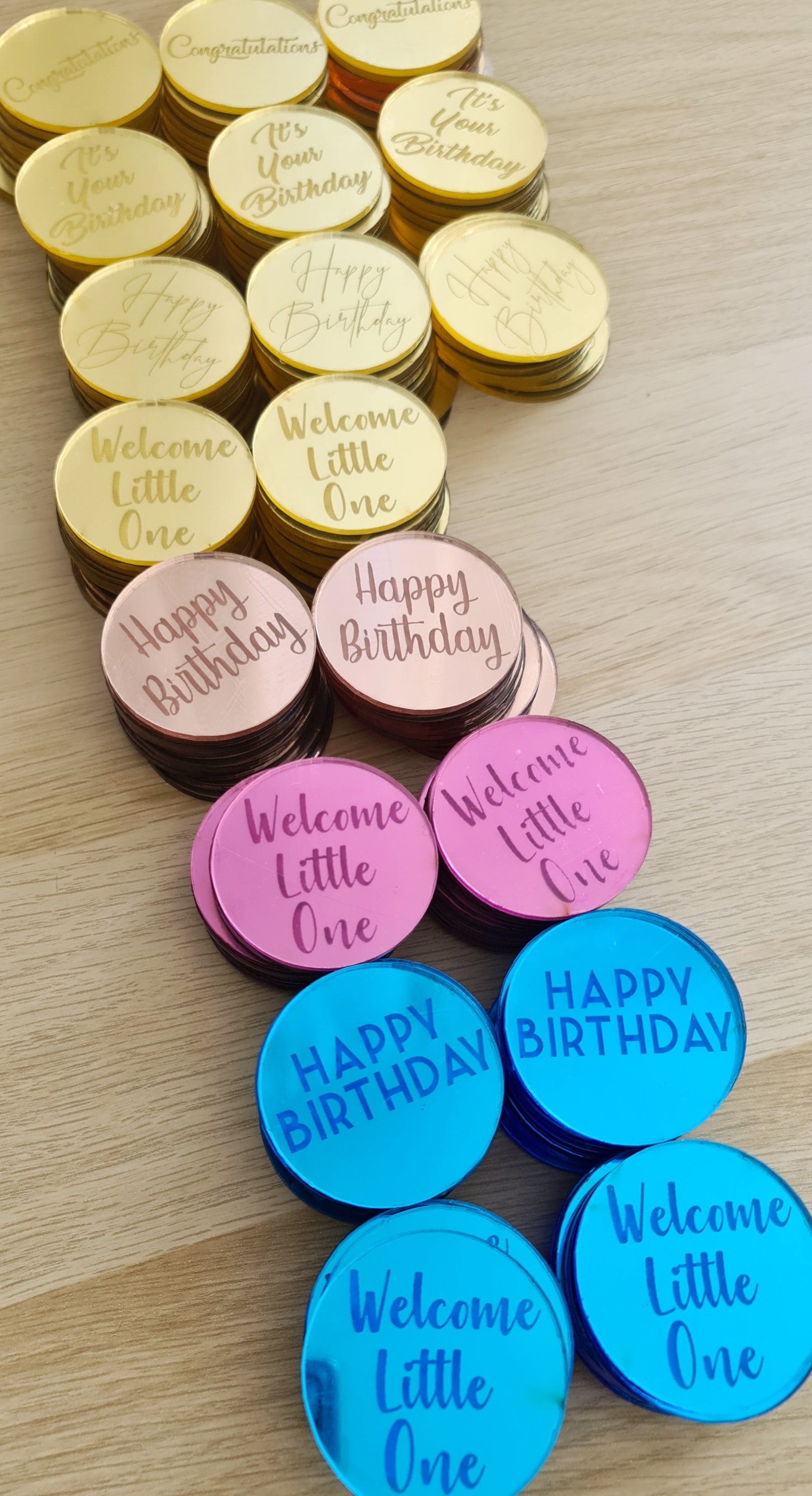 Make Your Own Round Cake Plaque (set of 10)