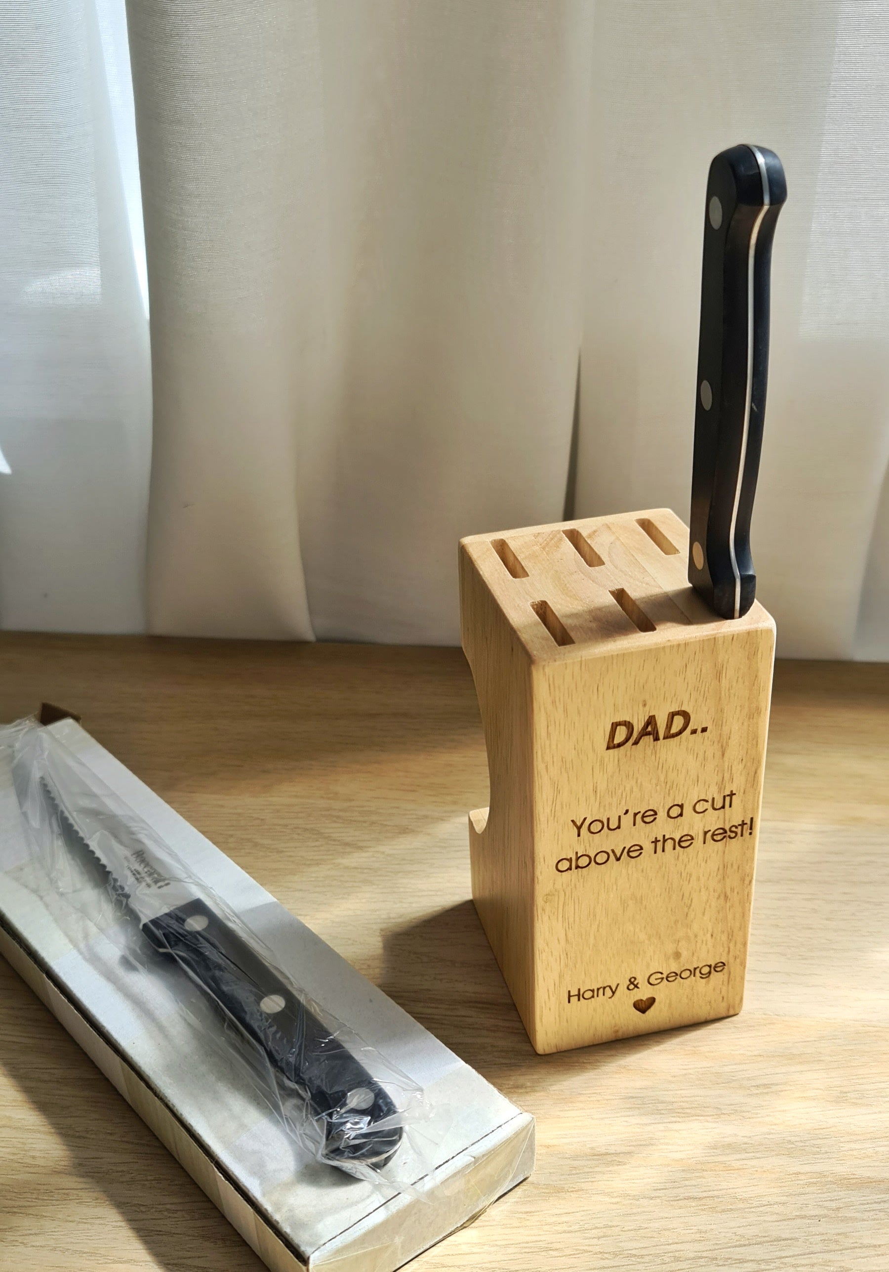 Personalised Steak Knife/Block set