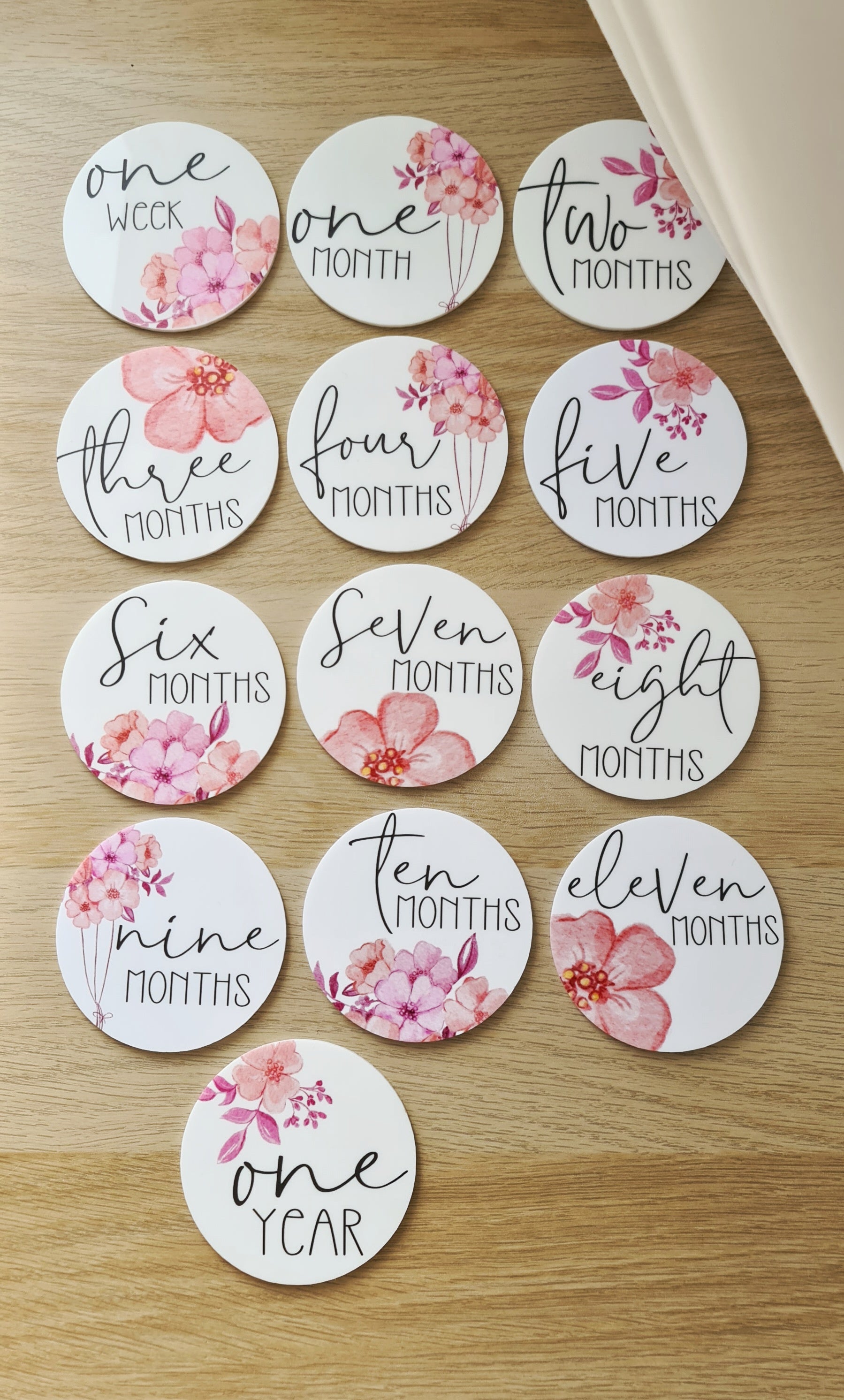 Floral Milestone Discs