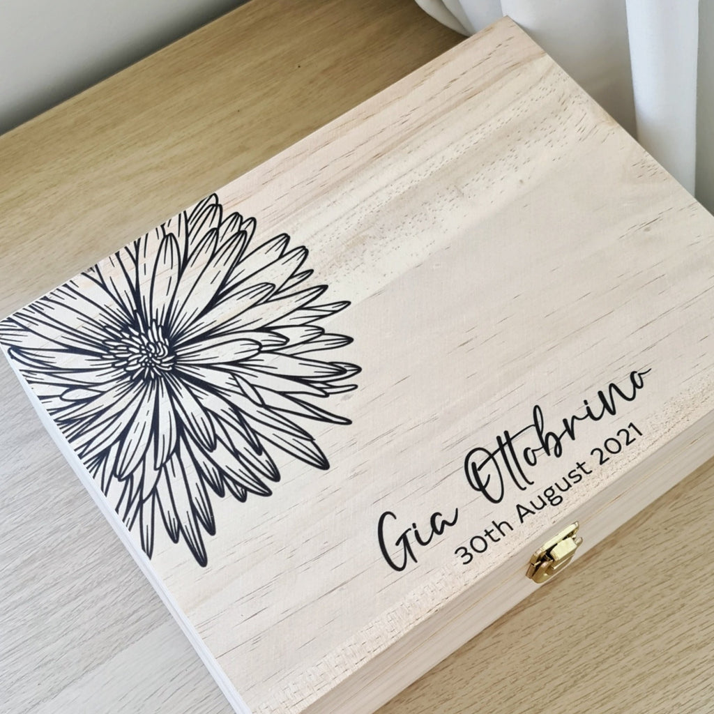 Chrysanthemum Keepsake Box
