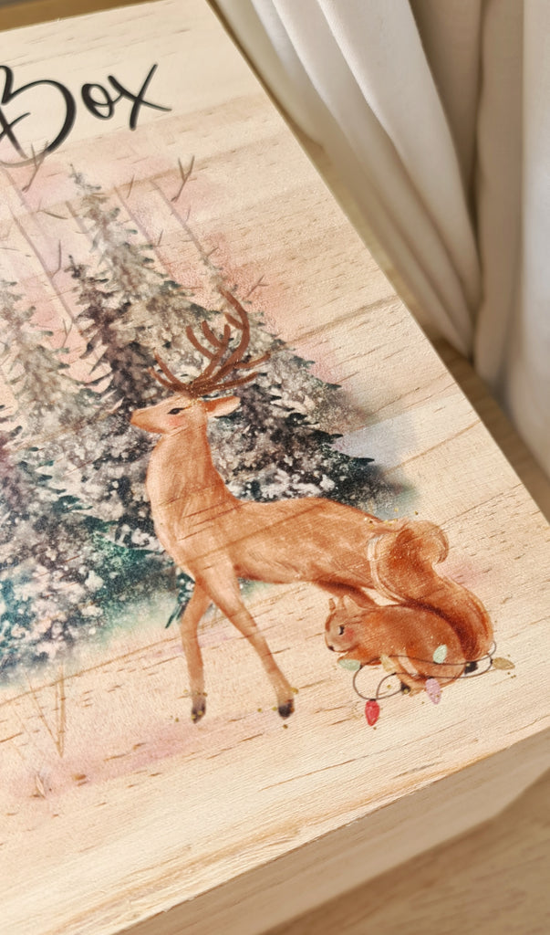 Woodland Printed Christmas Box