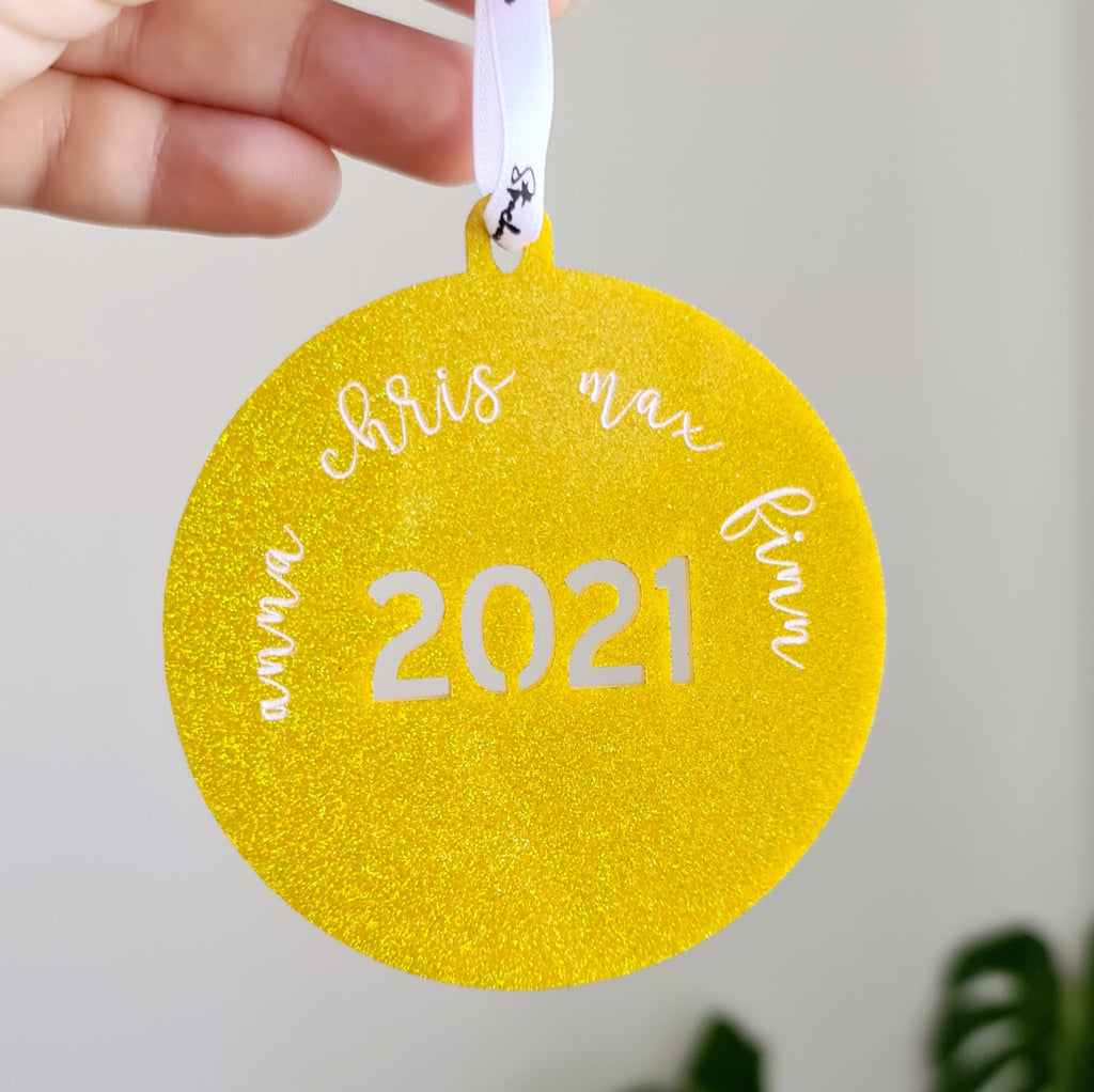 Personalised Christmas Bauble - Style #4