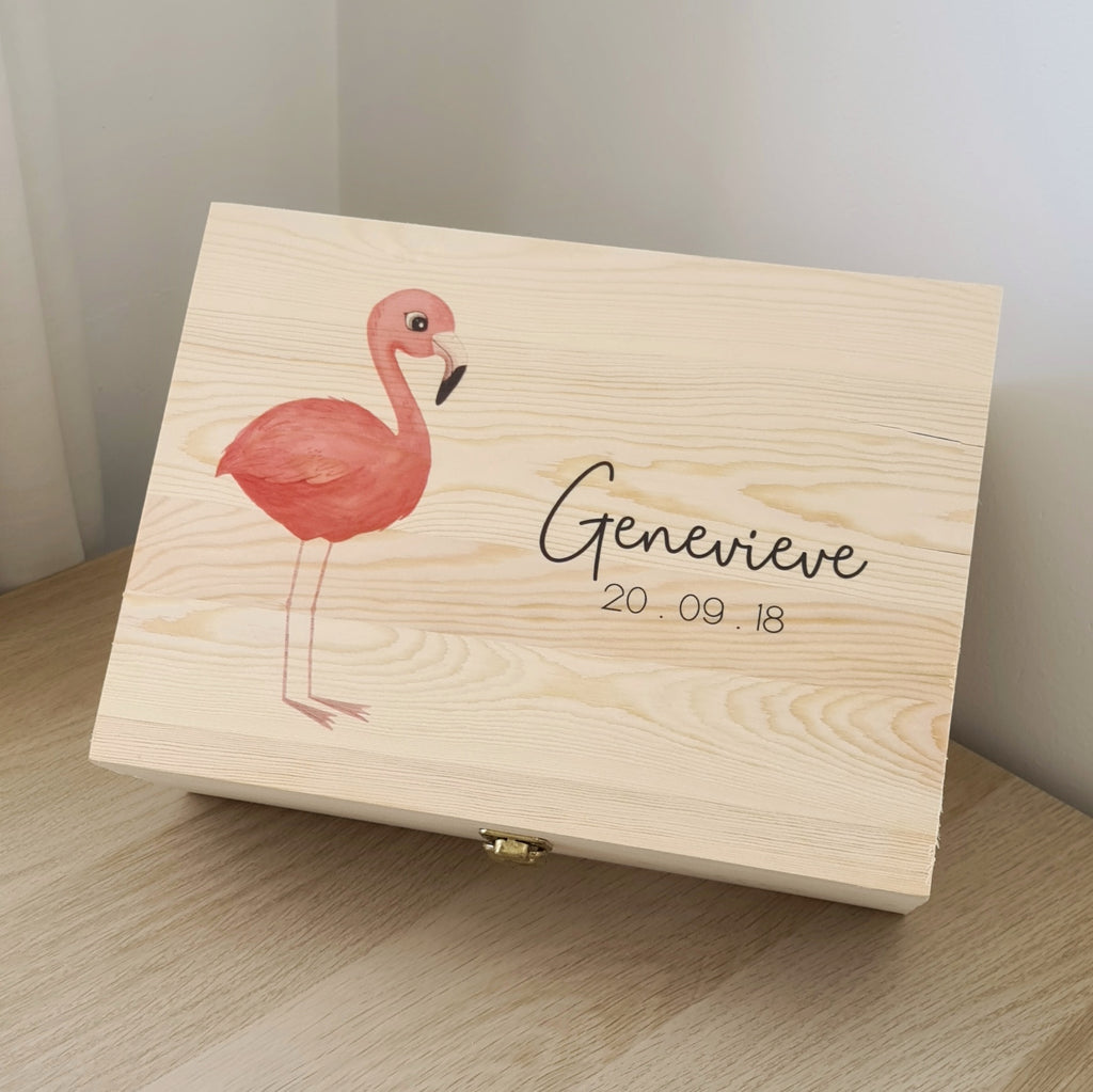 Flamingo Keepsake Box