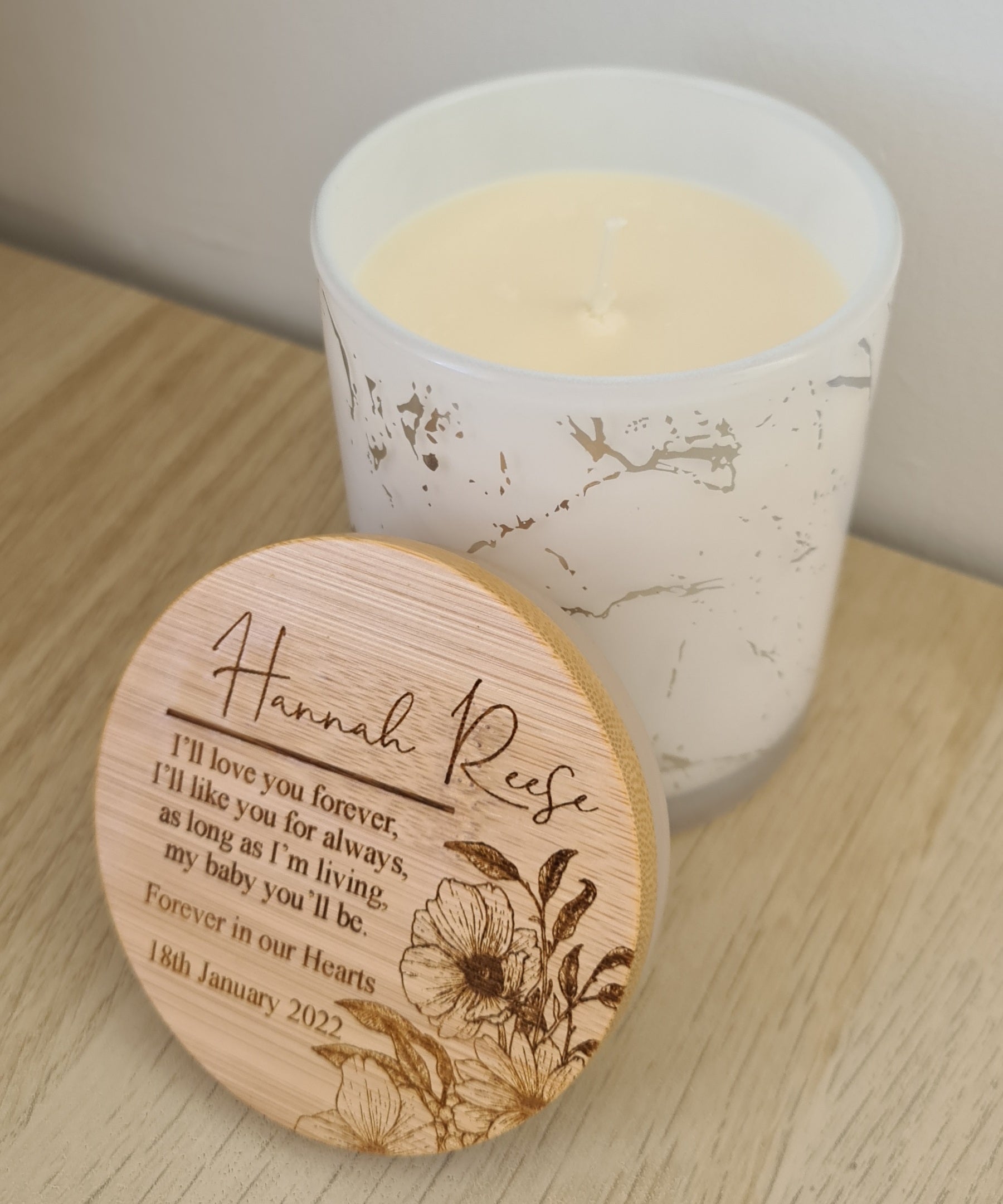 White Marble Soy Wax Candle