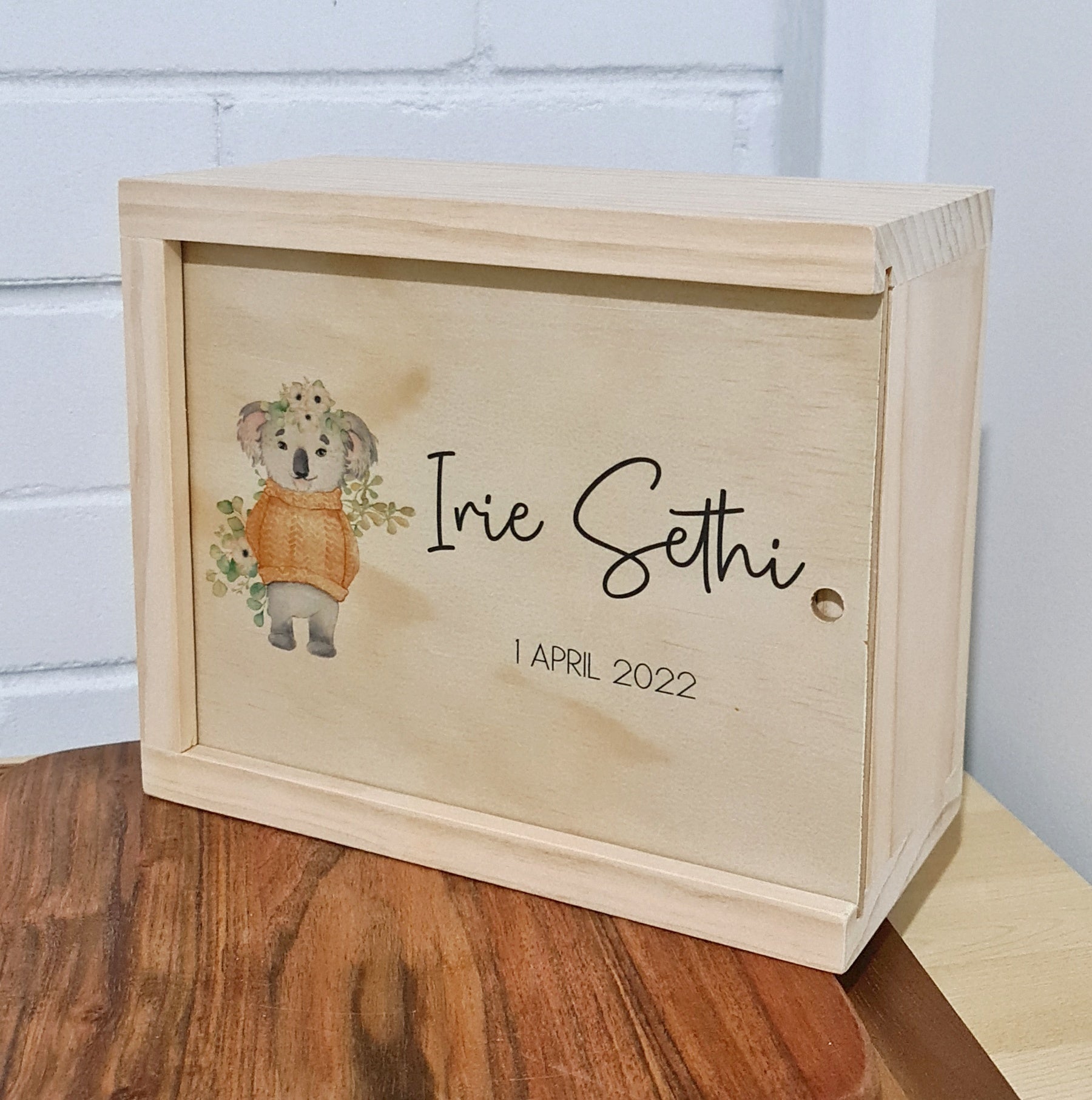 Koala in a Sweater Keepsake Box