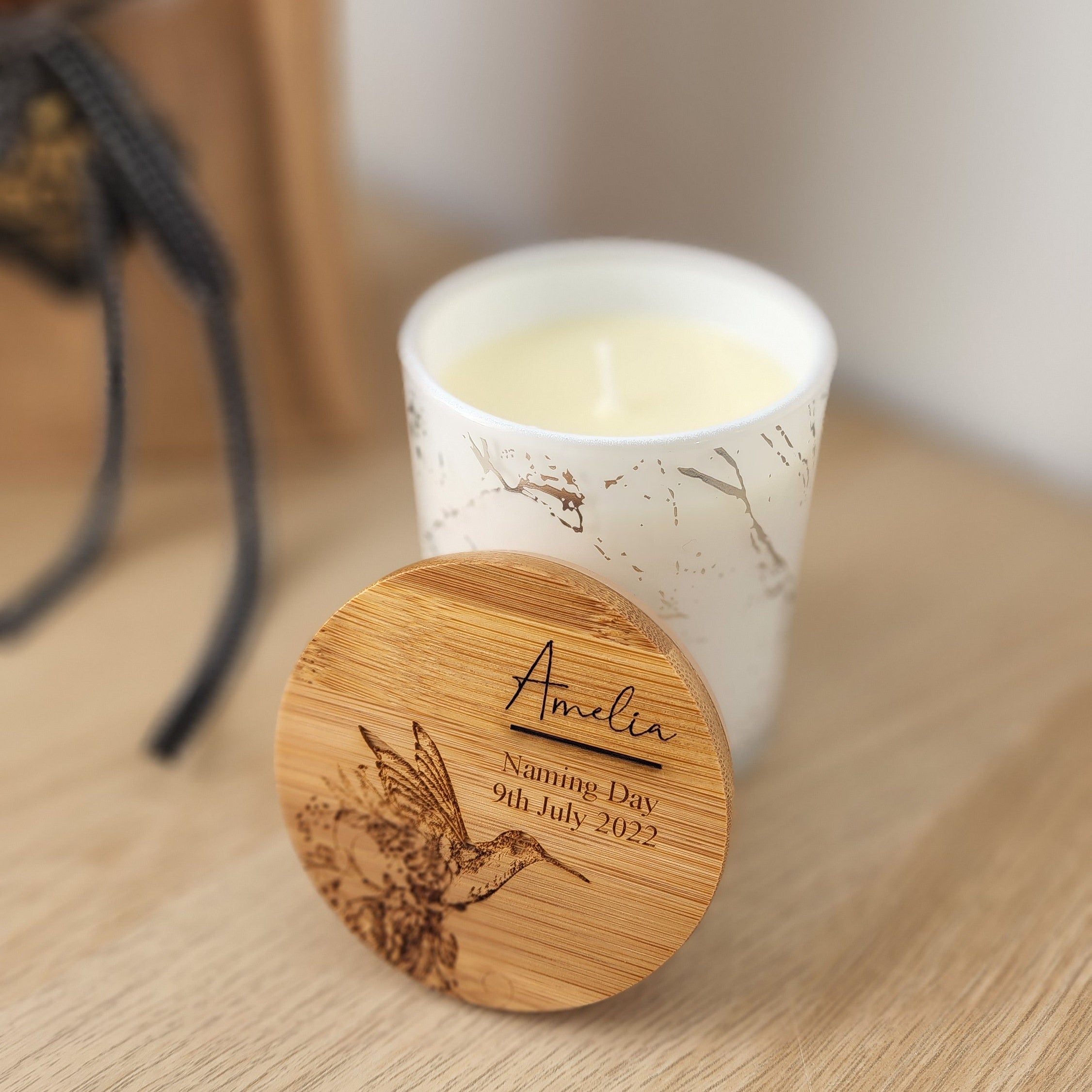 White Marble Soy Wax Candle