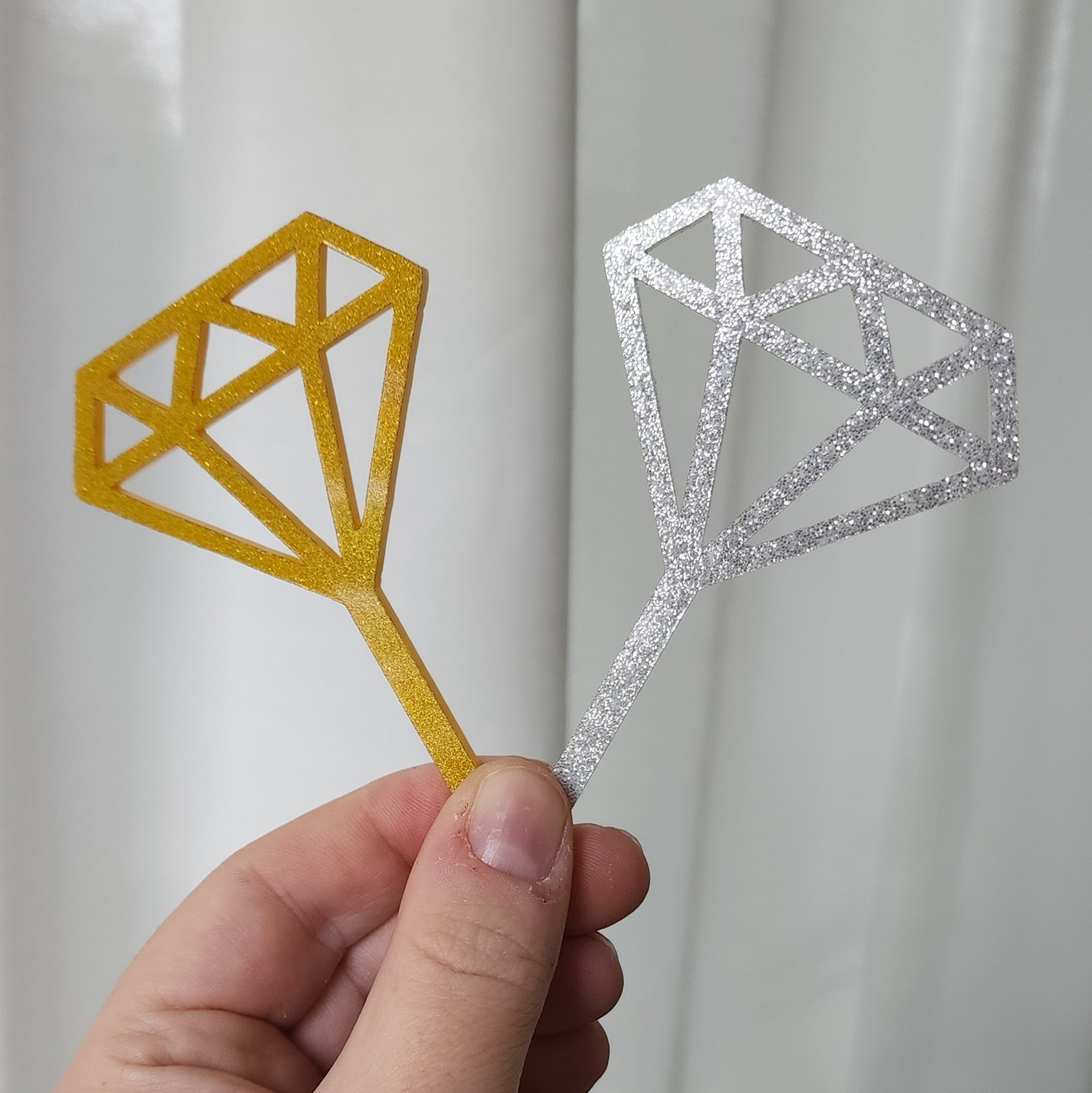 Diamond Cupcake Topper