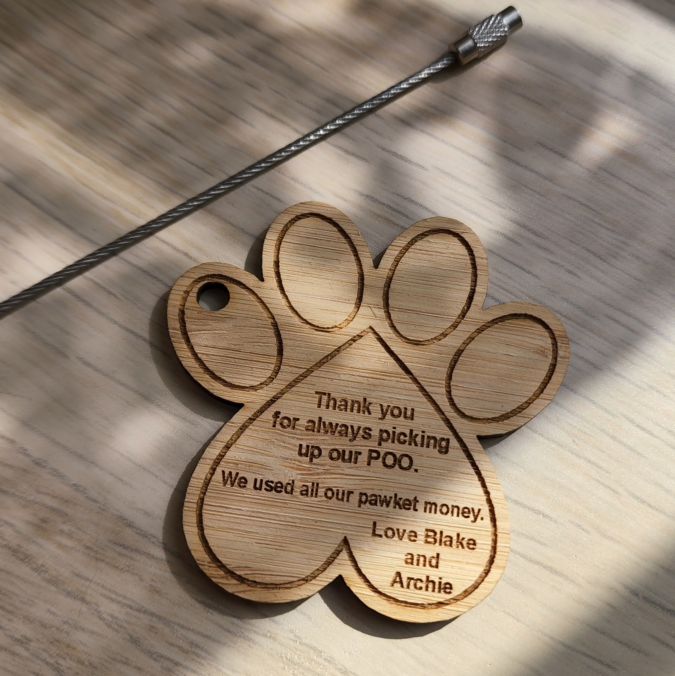 Paw Print Keyring