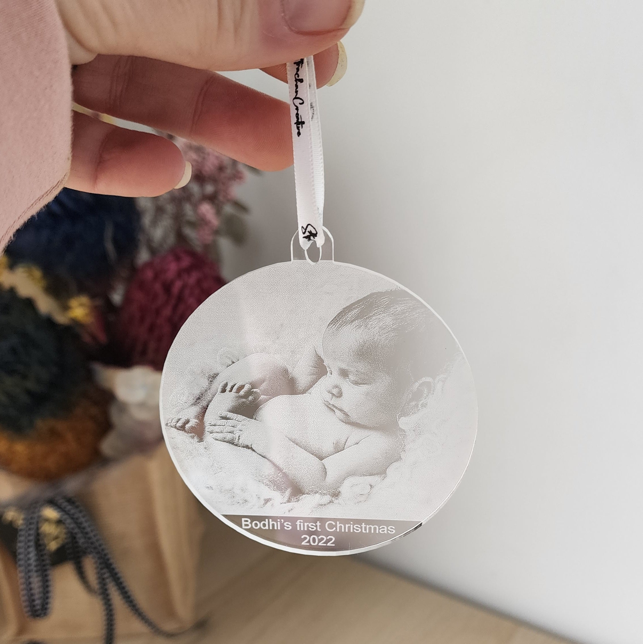 Photo Bauble - Engraved