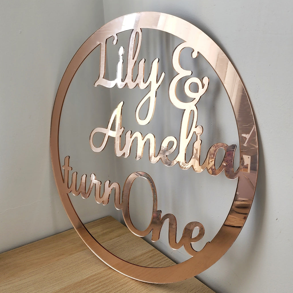 Round Frame Name Plaques