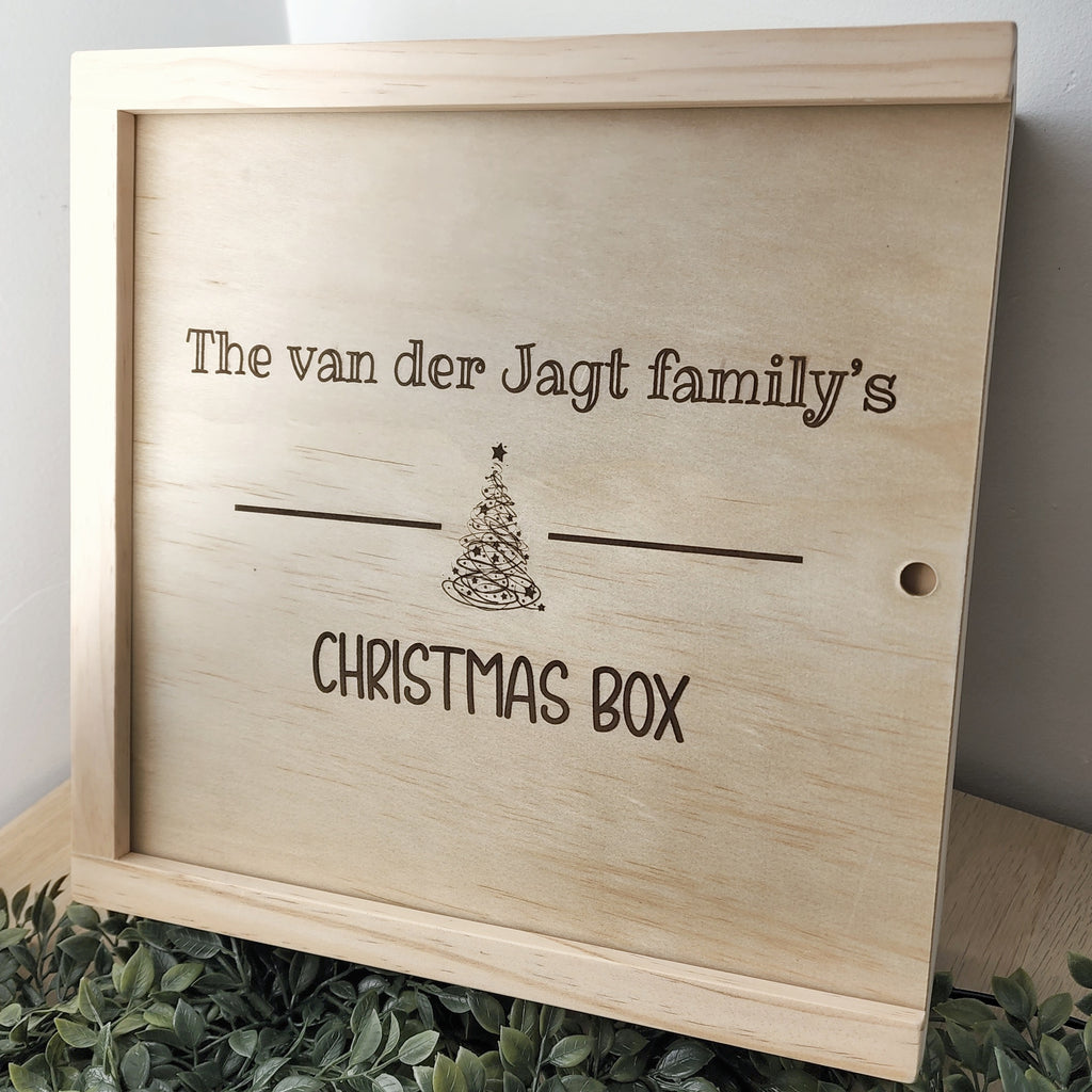 Christmas Tree Keepsake Box