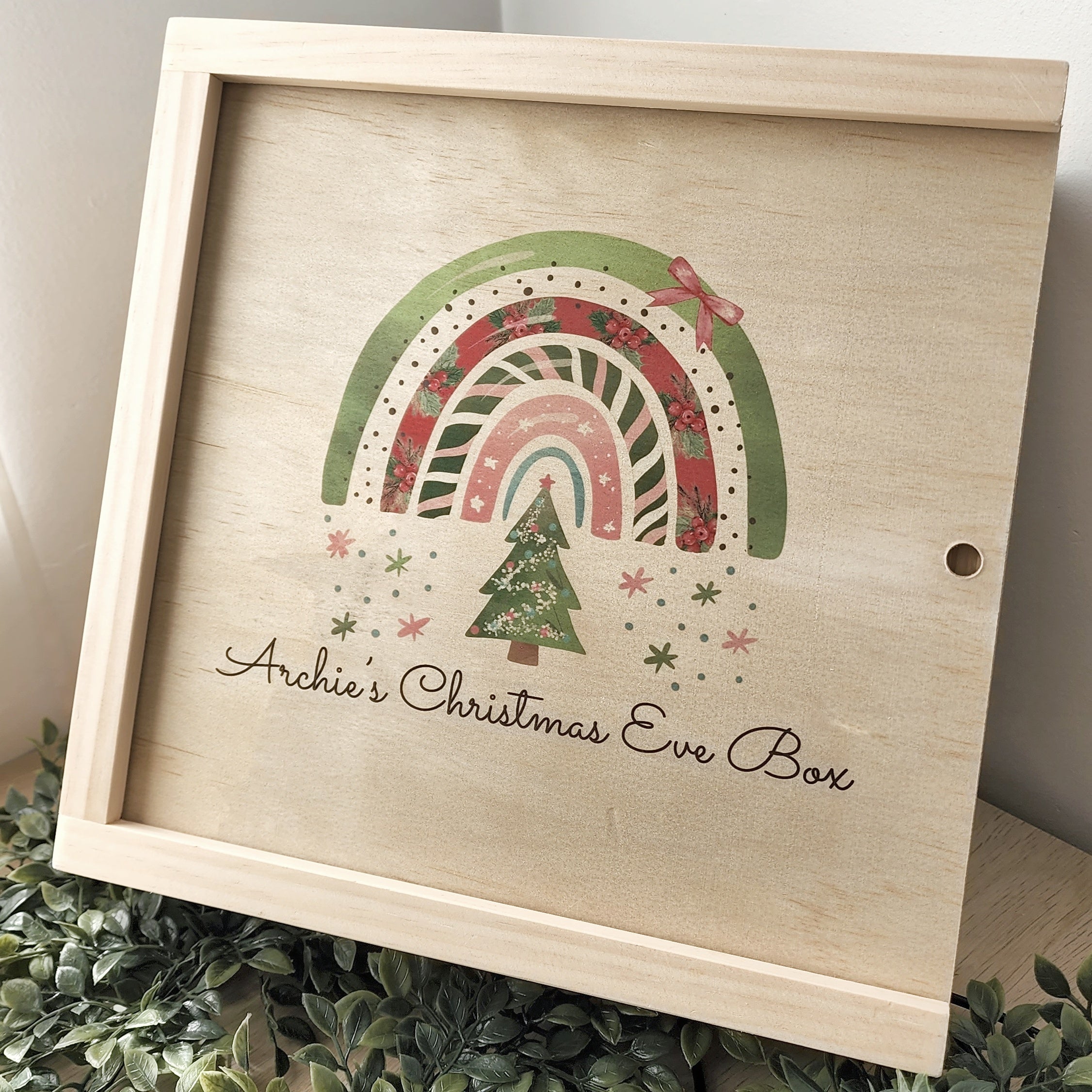 Raining Christmas Printed Christmas Box