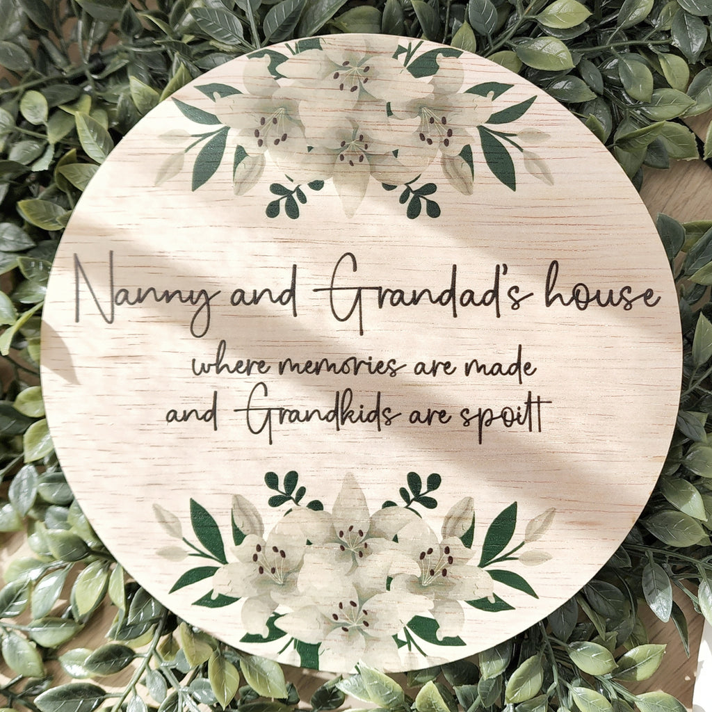 Grandparents House Plaque