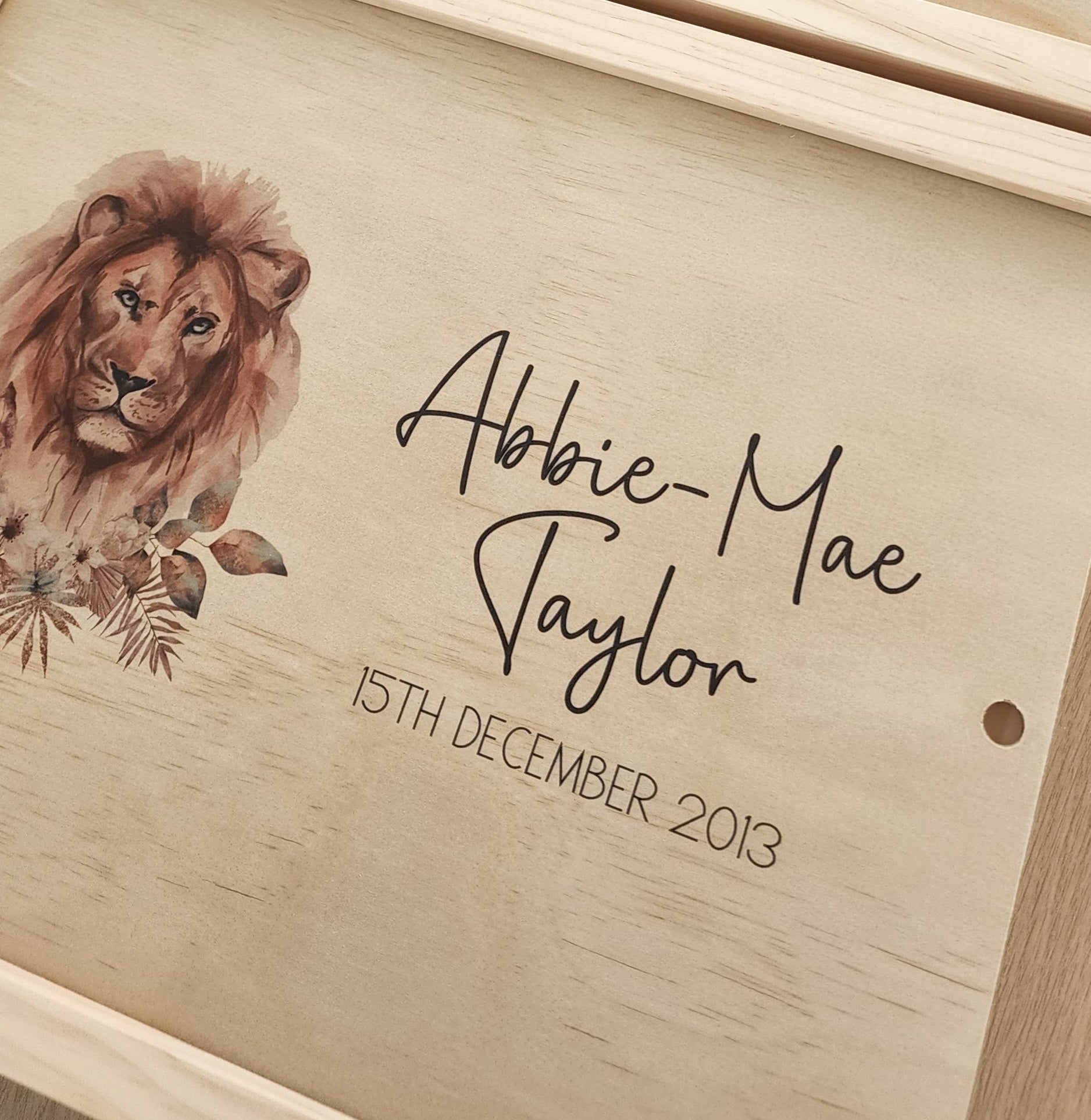 King of the Jungle Lion Keepsake Box